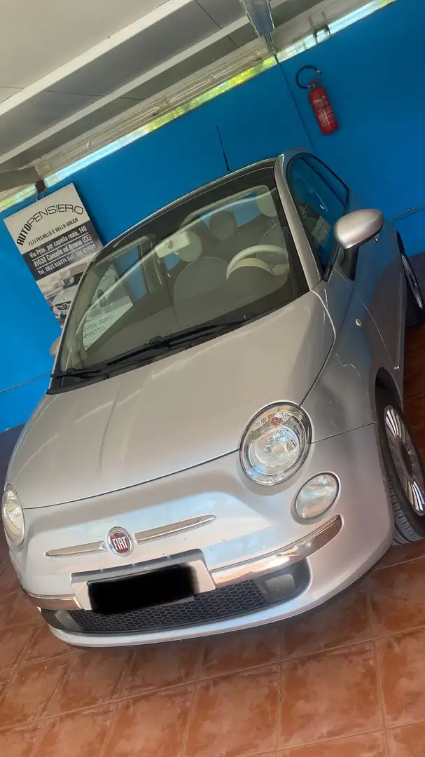 Fiat 500 500 1.2 Lounge 69cv Argent - 2