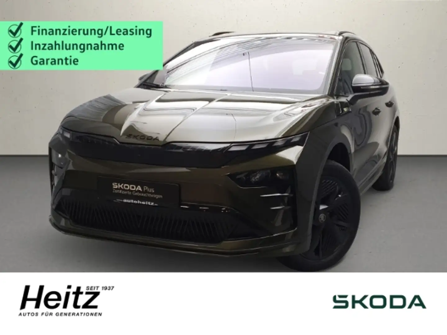 Skoda Enyaq RS Lounge 84 kWh Allrad HUD AHK Pano Navi Зелёный - 1