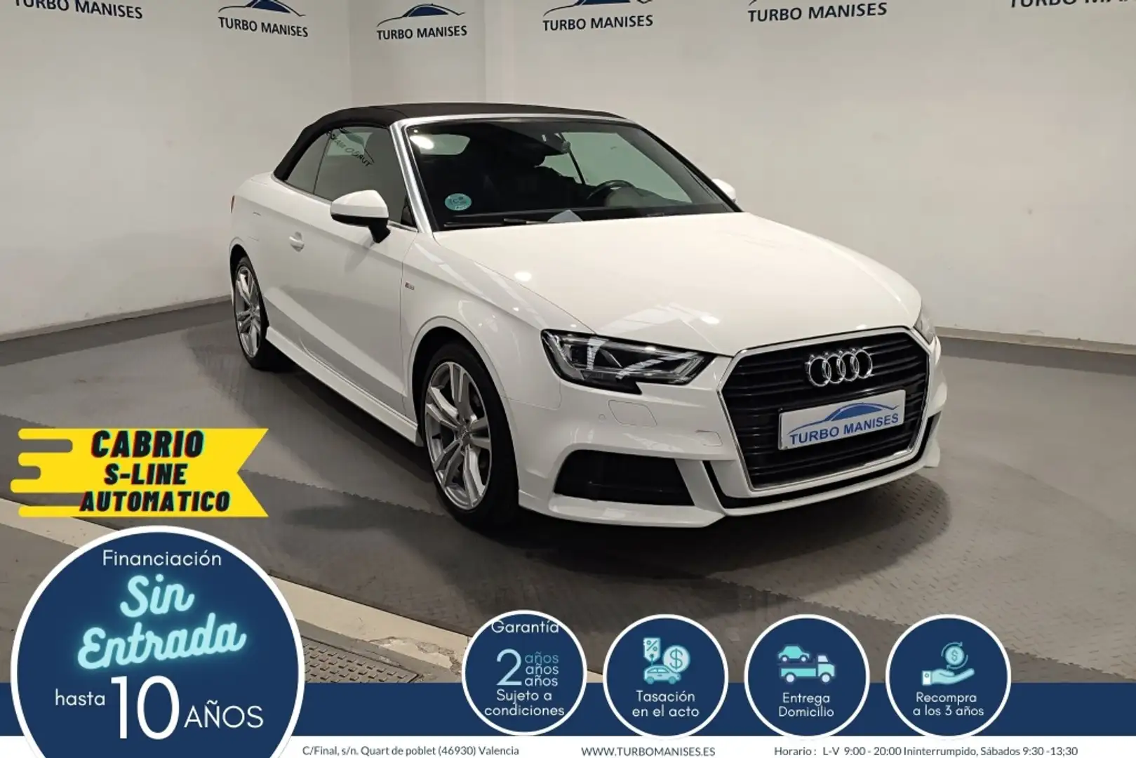 Audi A3 Cabrio 35 TFSI S line S tronic 110kW Blanco - 1