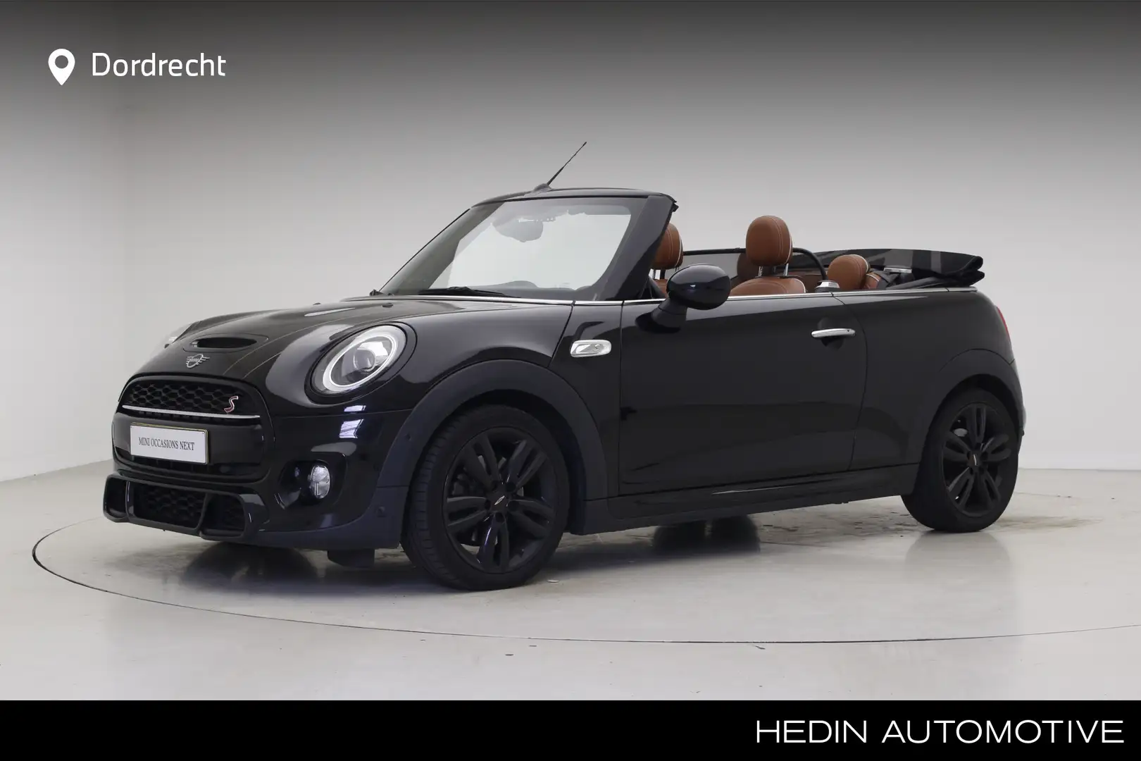 MINI Cooper S Cabrio 2.0 John Cooper Works | Leder | Piano Black Exteri Zwart - 1