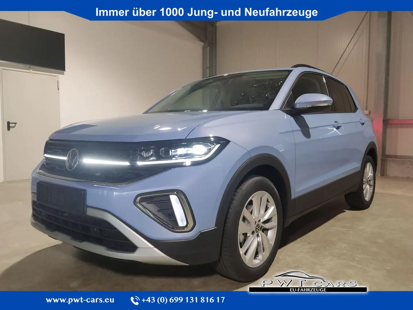 Volkswagen T-Cross Exclusive 1.5 TSI 150 PS DSG AppleCarPlay-Andro... Blau - 1