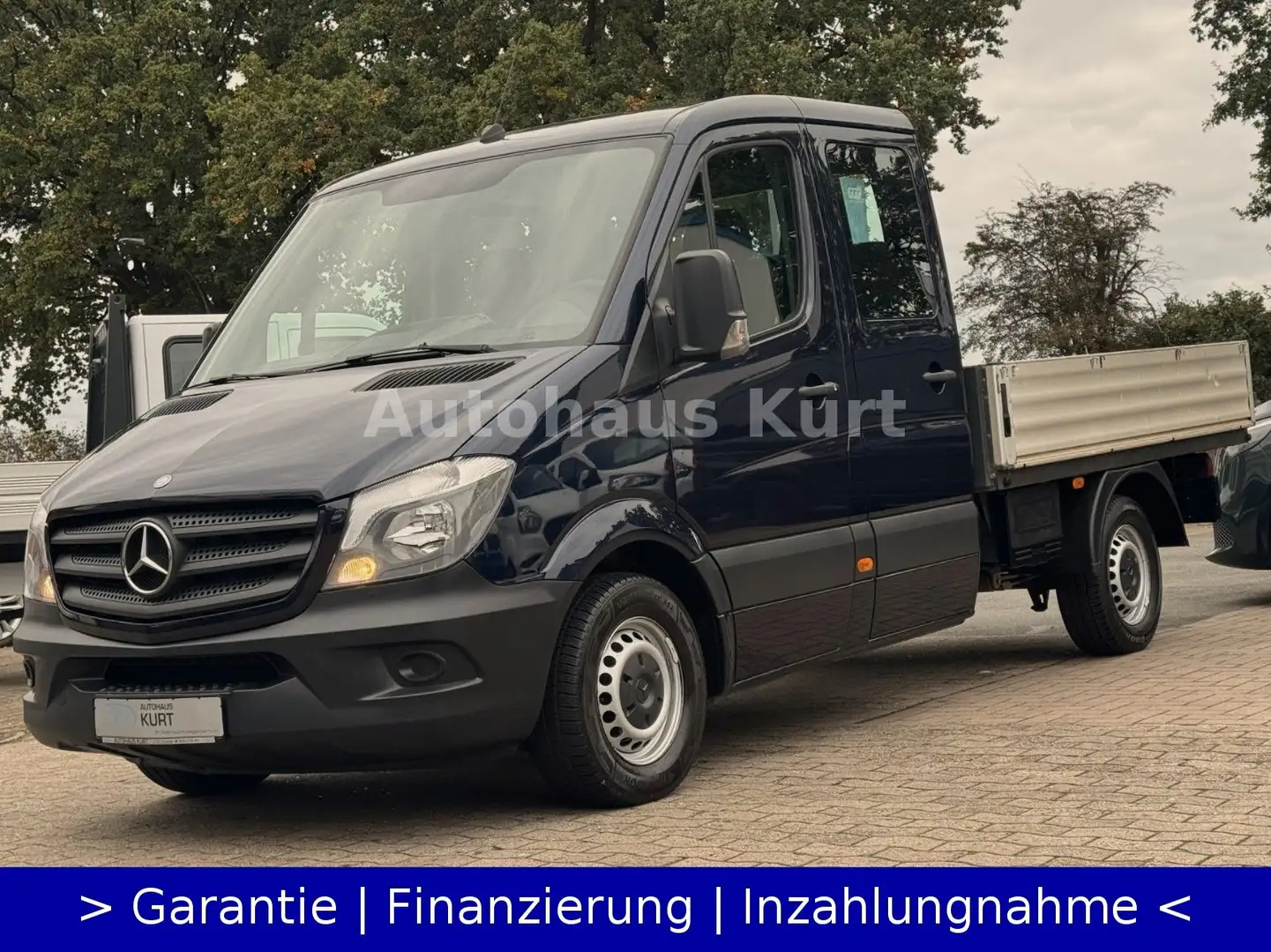 Mercedes-Benz Sprinter II 313 CDI Pritsche DoKa*KLIMA*TÜV NEU* Blau - 2