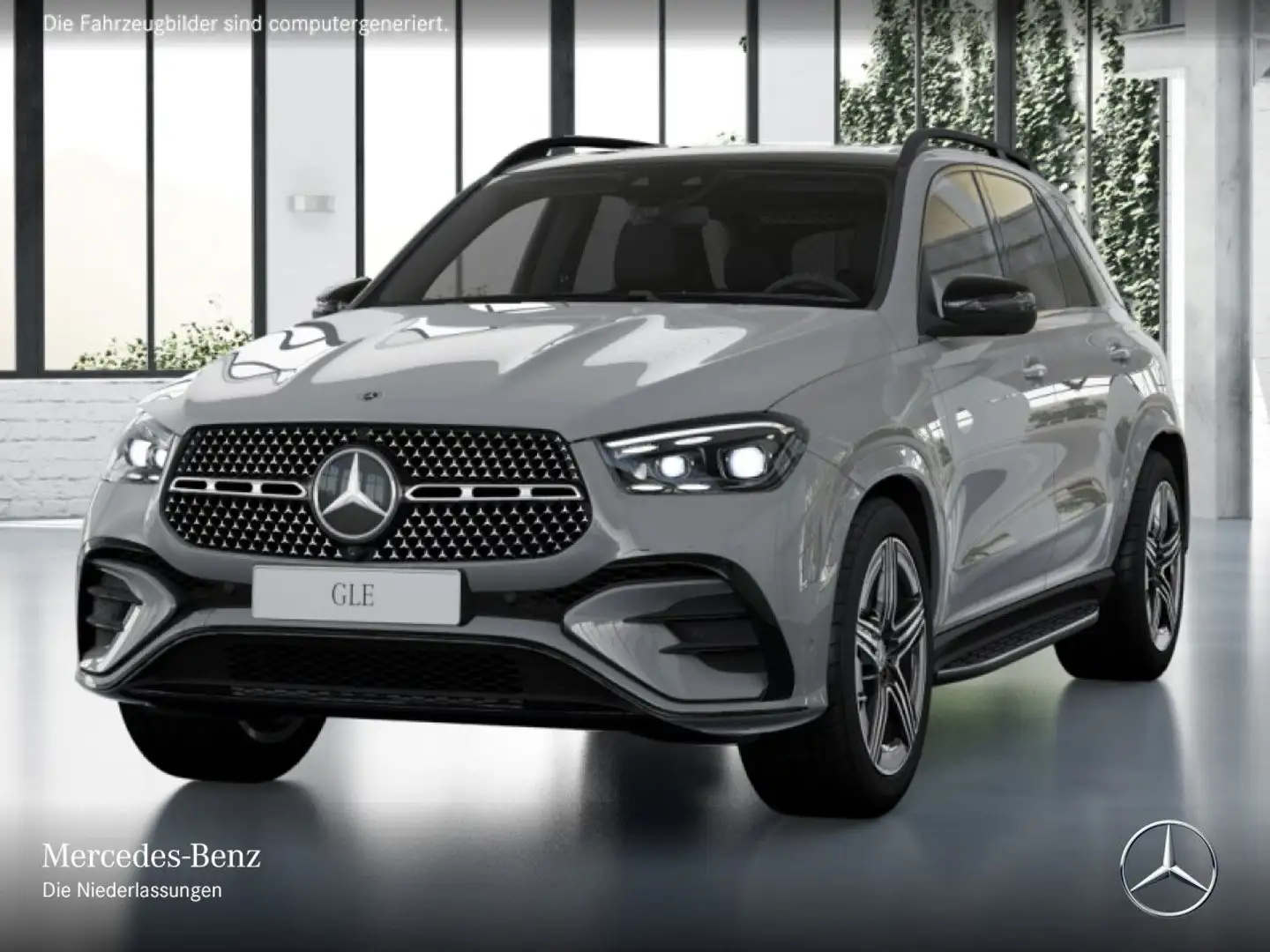 Mercedes-Benz GLE 350 de 4M AMG+NIGHT+PANO+360+AHK+MULTIBEAM+9G Grau - 2