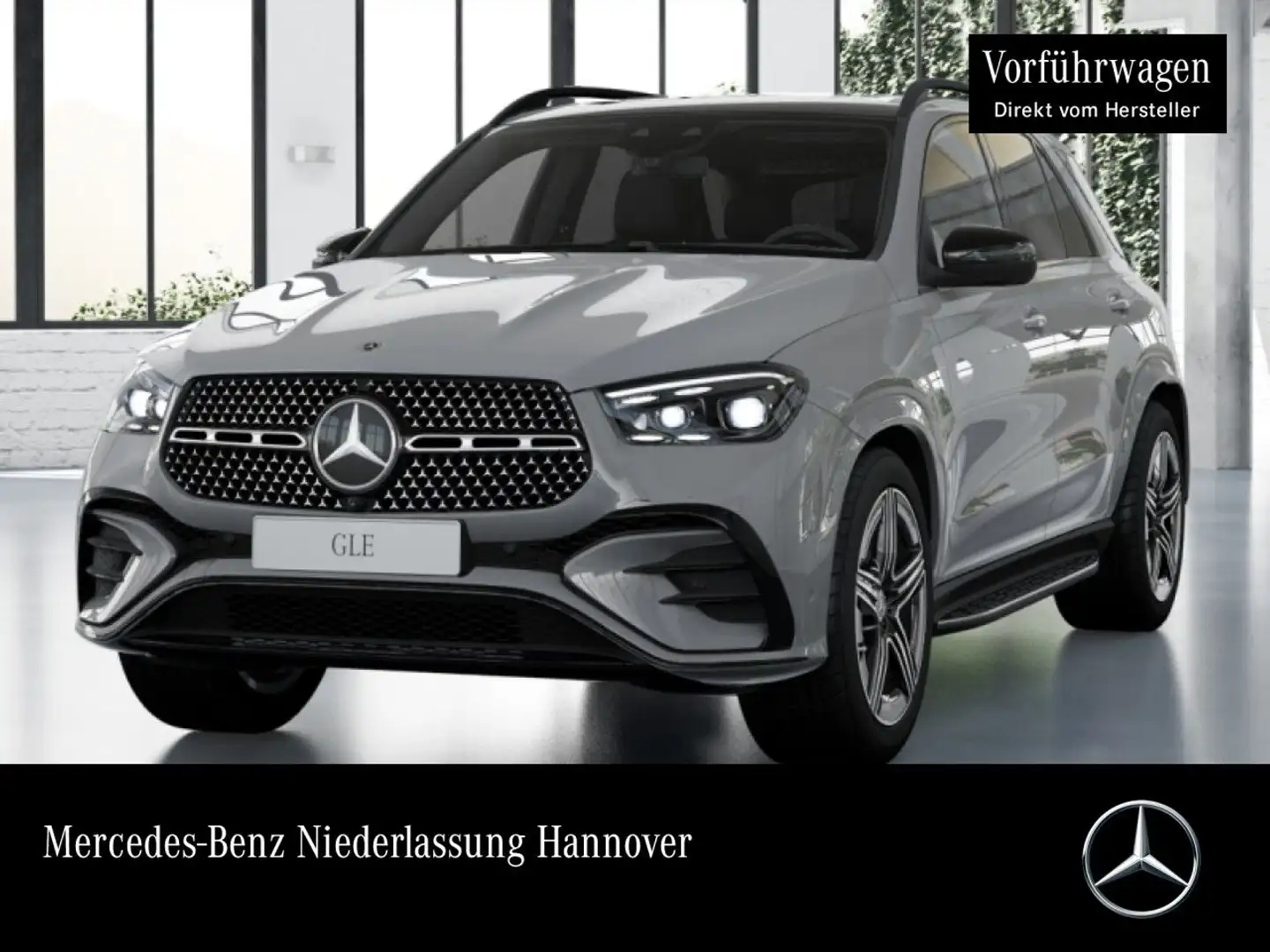 Mercedes-Benz GLE 350 de 4M AMG+NIGHT+PANO+360+AHK+MULTIBEAM+9G Grau - 1