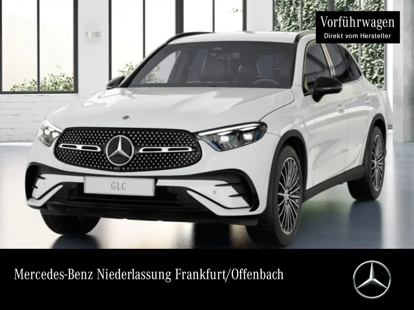 Mercedes-Benz GLC 200 4M AMG+NIGHT+360+AHK+TOTW+KEYLESS+9G Blanc - 1