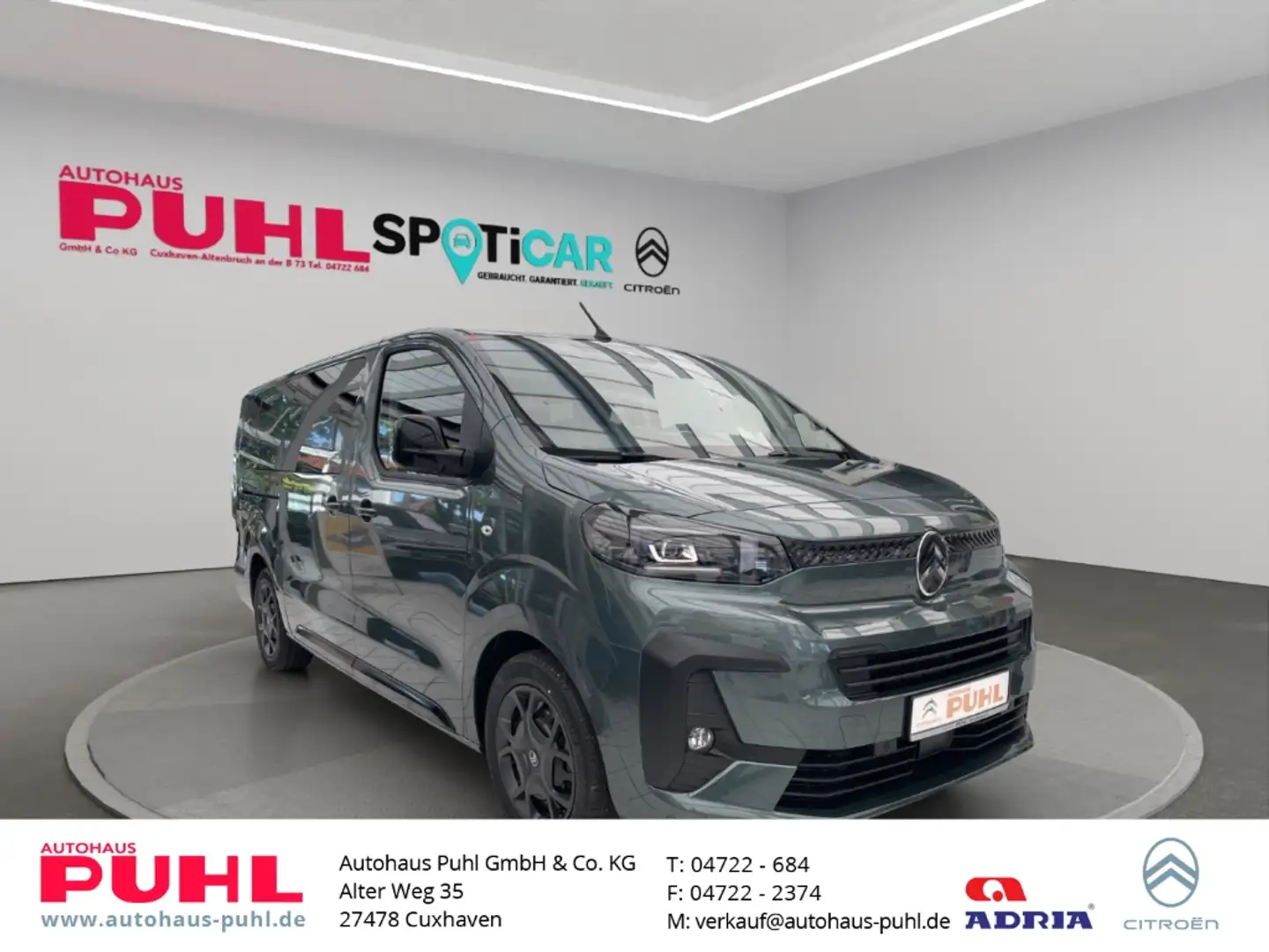 Citroen Spacetourer Automatik 180,AHK,Rückfahrtk,8-Sitze,Sitzheizung,D Grün - 1