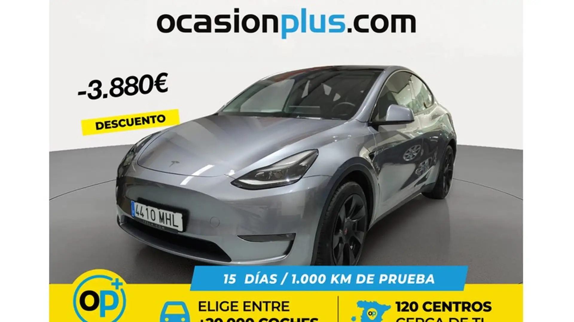 Tesla Model Y Gran Autonomia AWD Plateado - 1