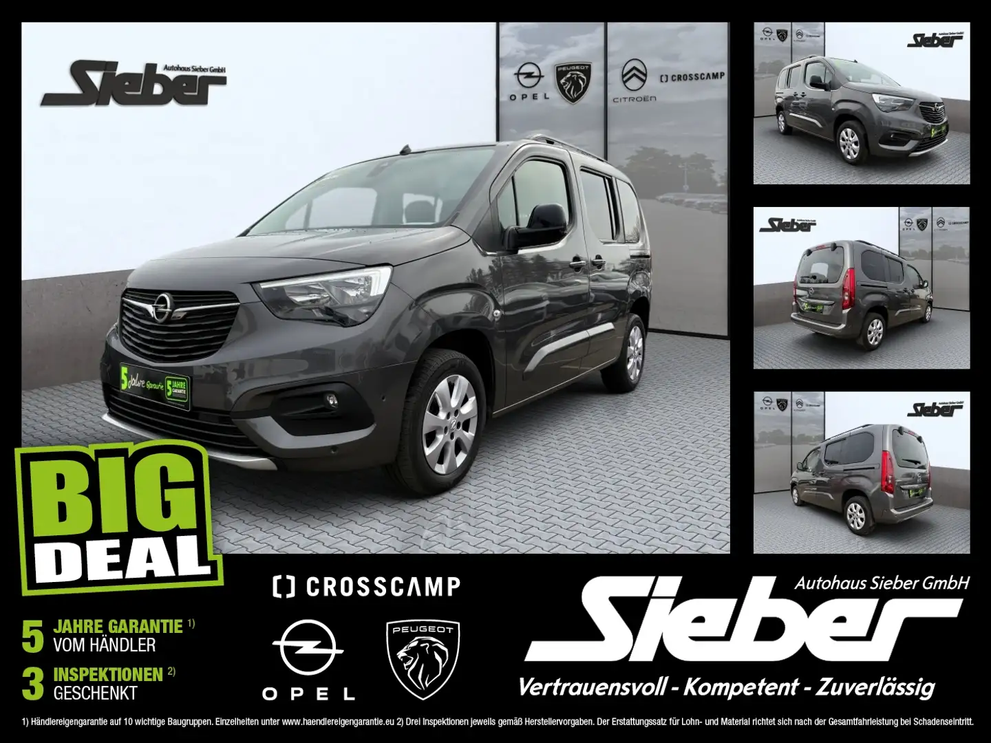 Opel Combo Ultimate Kamera Navigation Tempomat Gris - 1