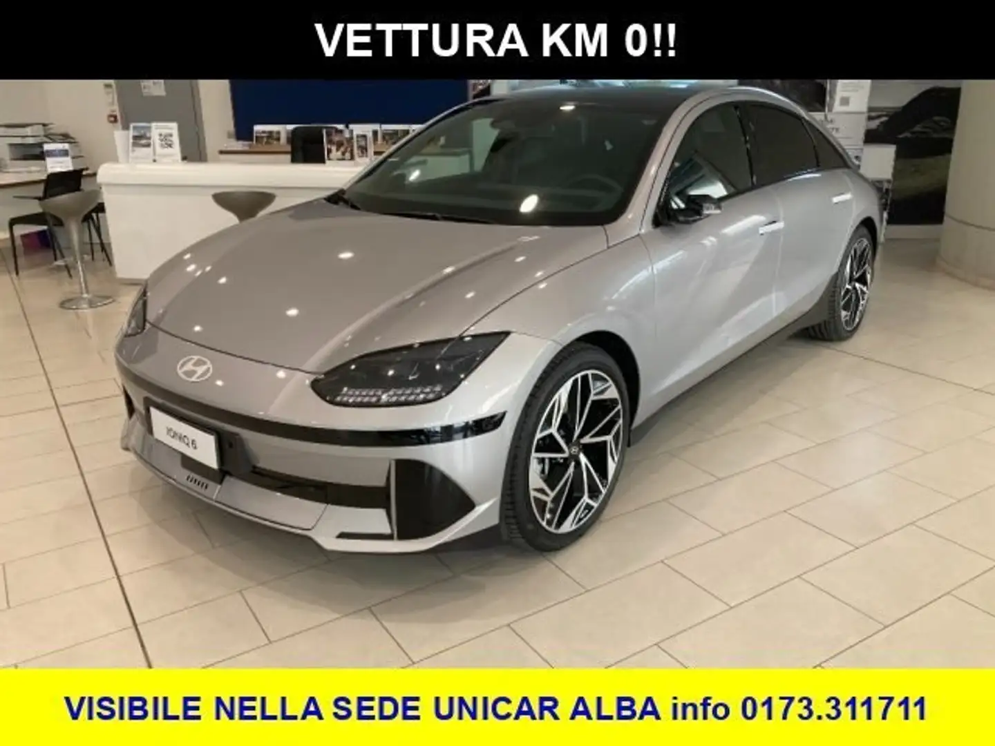 Hyundai IONIQ 6 77,4 kWh Evolution Tech Pack awd PRONTA CON Argento - 1