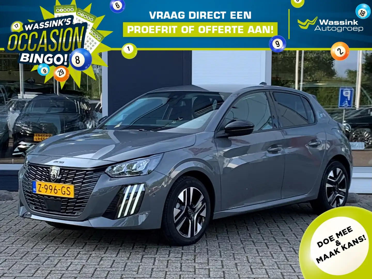 Peugeot e-208 | EV 50kWh 136pk Allure | Navigatie | Climate Cont Grau - 1