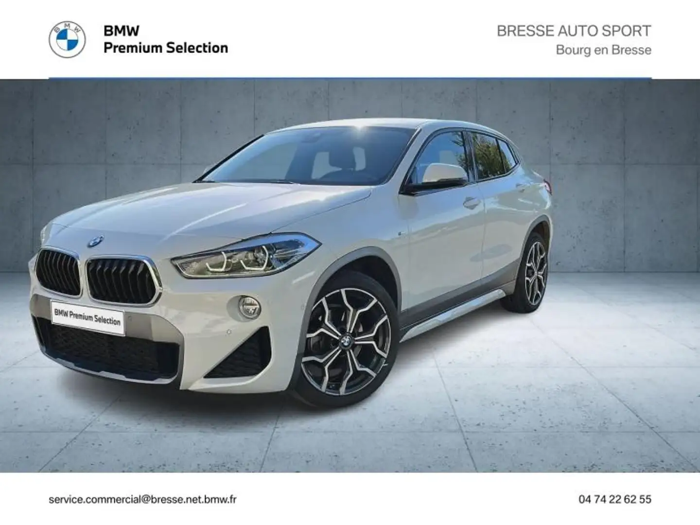 BMW X2 sDrive18dA 150ch M Sport X Euro6d-T 118g Weiß - 1