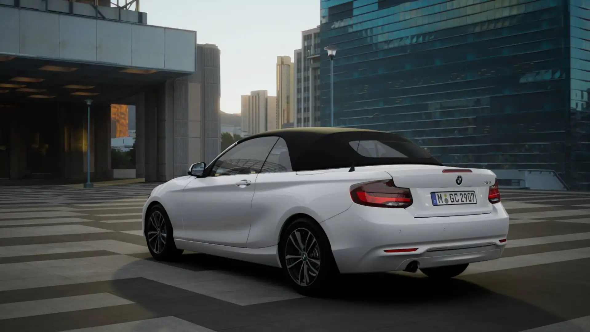 BMW 218 i Cabrio Sport Line HiFi H-K DAB 1. Hand Weiß - 2