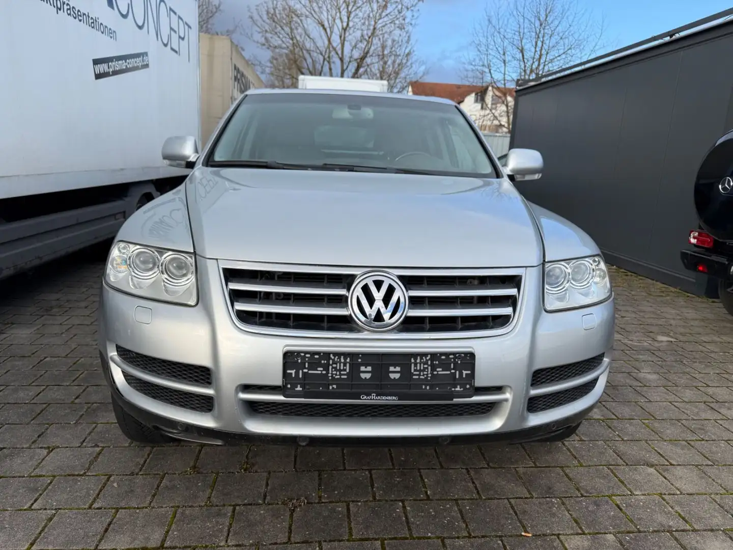 Volkswagen Touareg V8 Luftfederung Leder ESD  Org. 110 Tkm Silber - 1