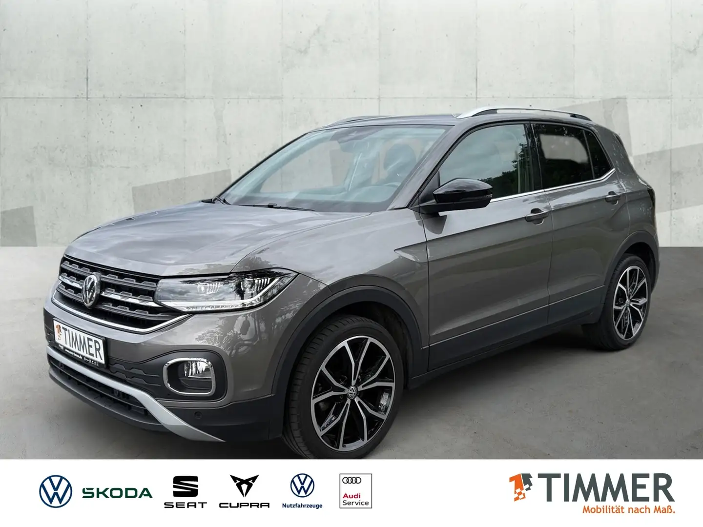Volkswagen T-Cross 1.0 TSI DSG *LED *ACC *VIRTUAL *NAVI *APP *ALU *S Gris - 1