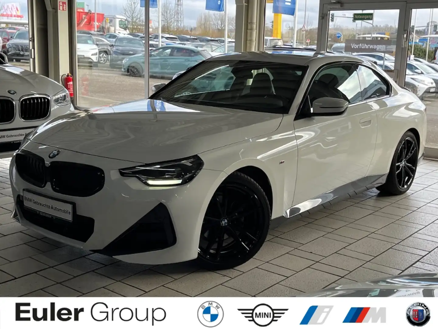 BMW 220 d A Coupe M Sport PDC AHK-abnehmbar Leder SHZ Memo Weiß - 1