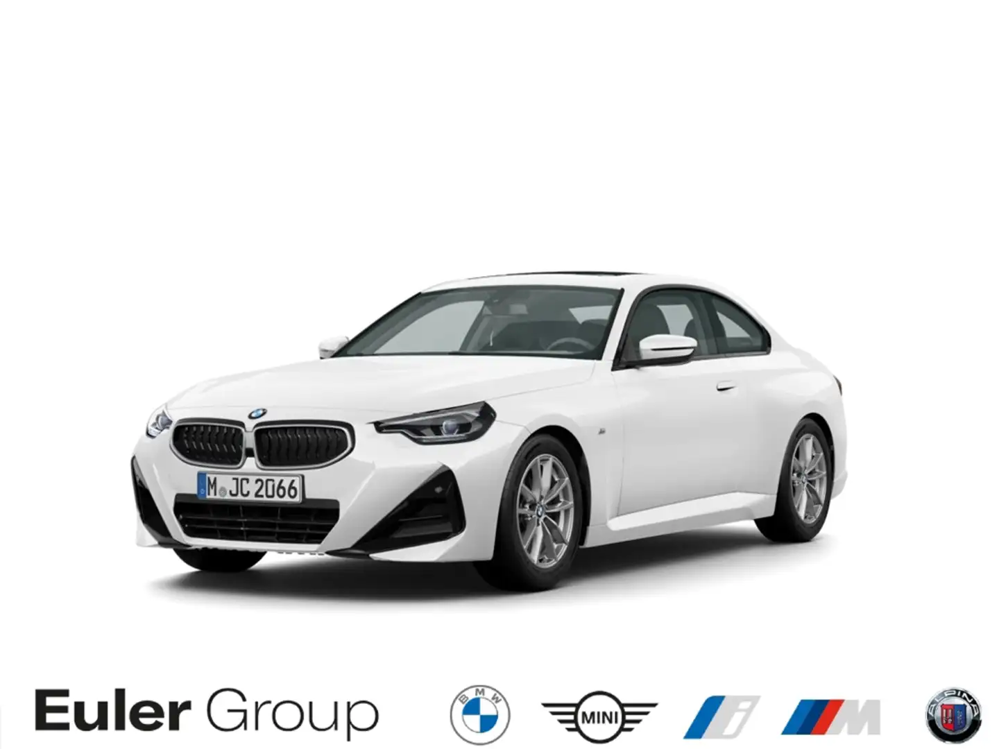 BMW 220 d A Coupe Sportpaket AHK-abnehmbar AHK Leder Digit Weiß - 1