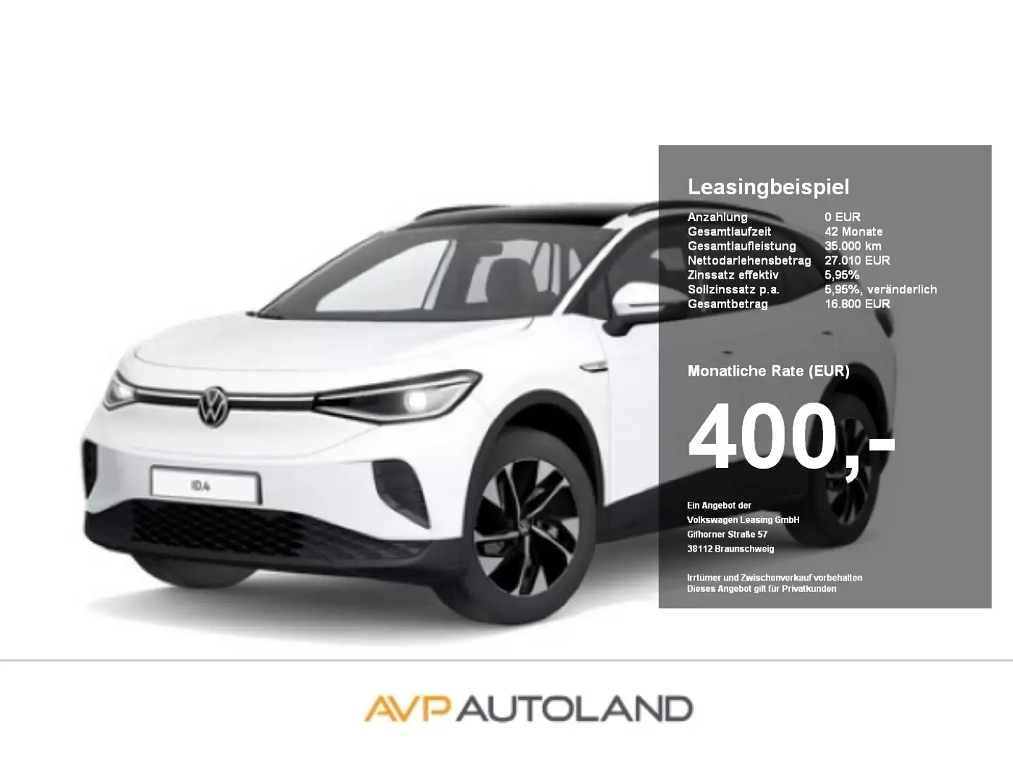 Volkswagen ID.4 Pro Performance | AHK | LED | PANO | ACC | Weiß - 1