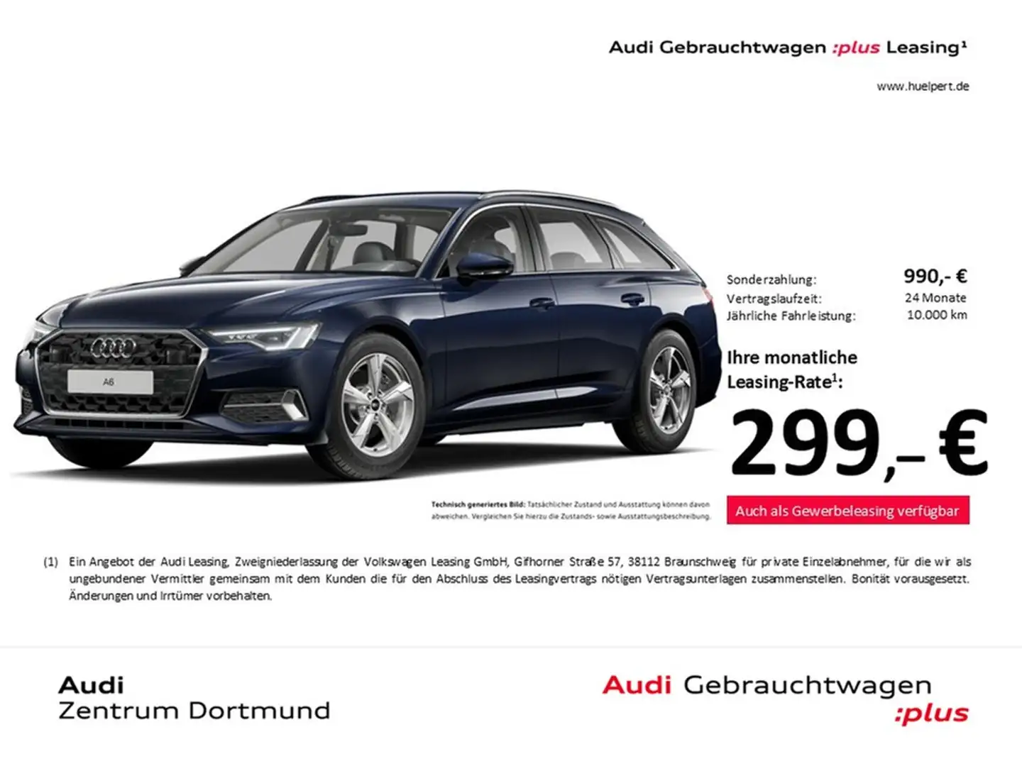 Audi A6 Avant 45 advanced AHK CAM ACC LM18 E-KLAPPE Blau - 1
