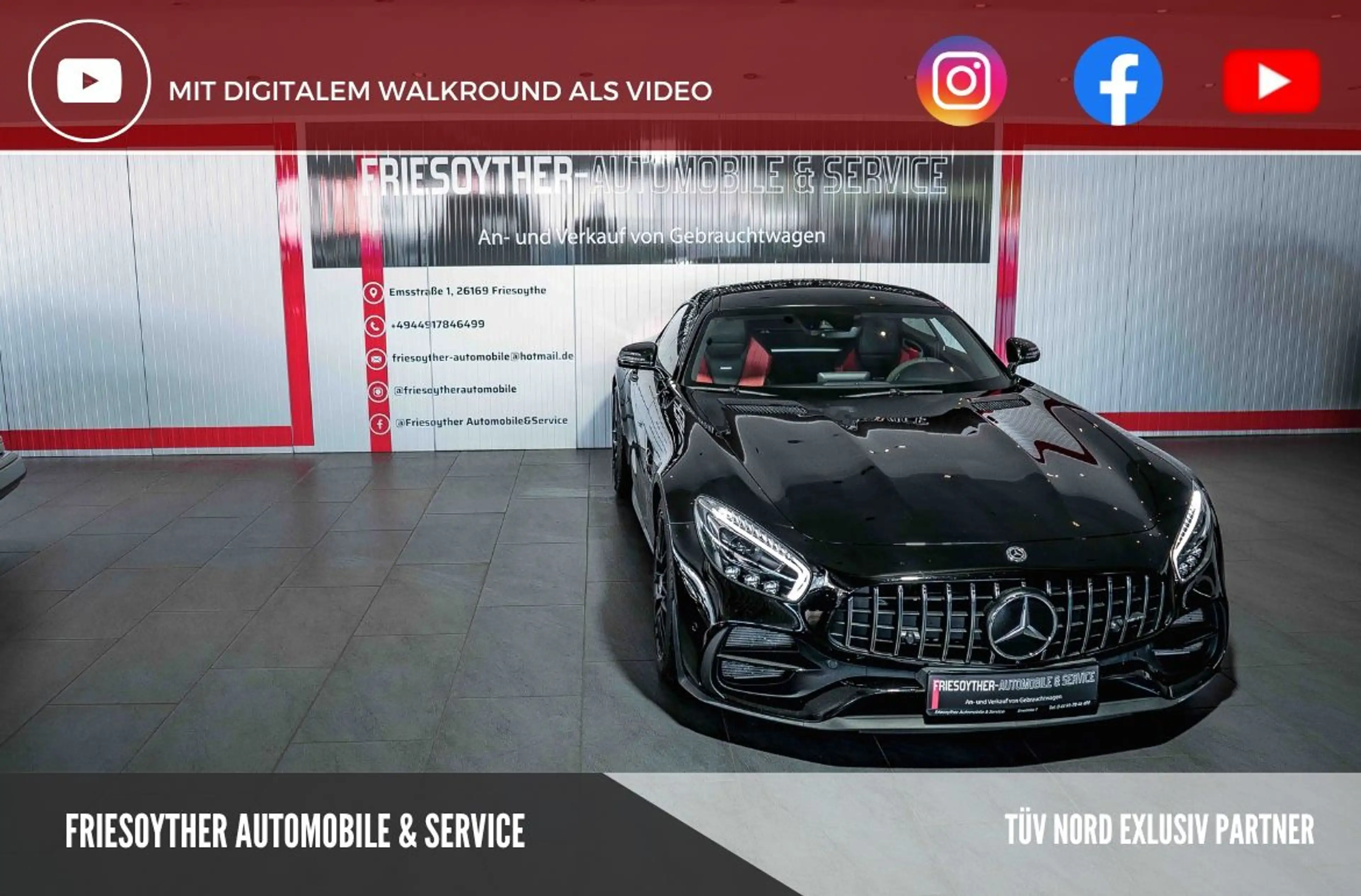 Mercedes-Benz AMG GT Coupé Aerodynamik Panorama Burmester