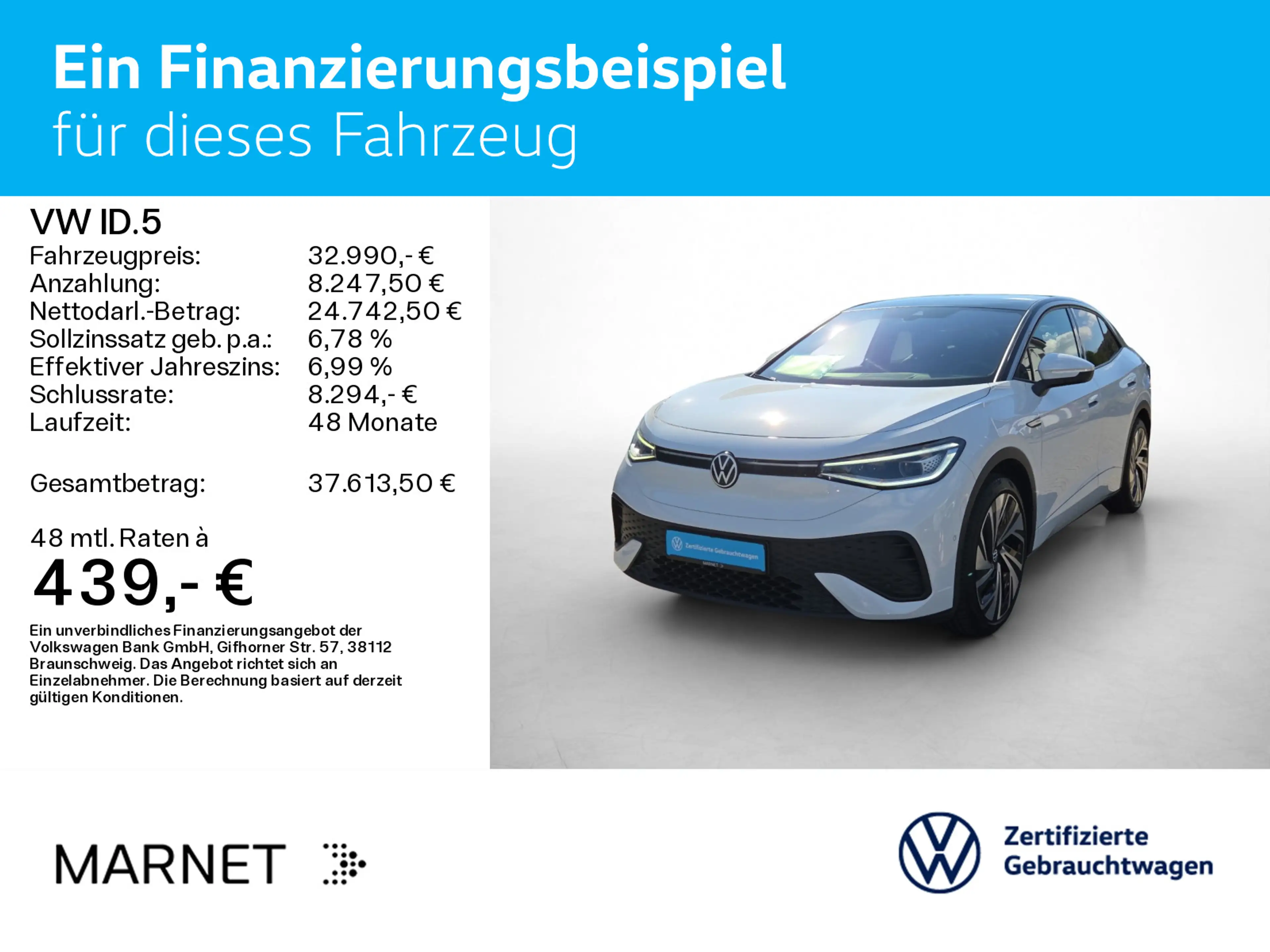 Volkswagen ID.5 Pro Performance Navi*Wärmep.*AHK*IQ-Light*I — photo 2