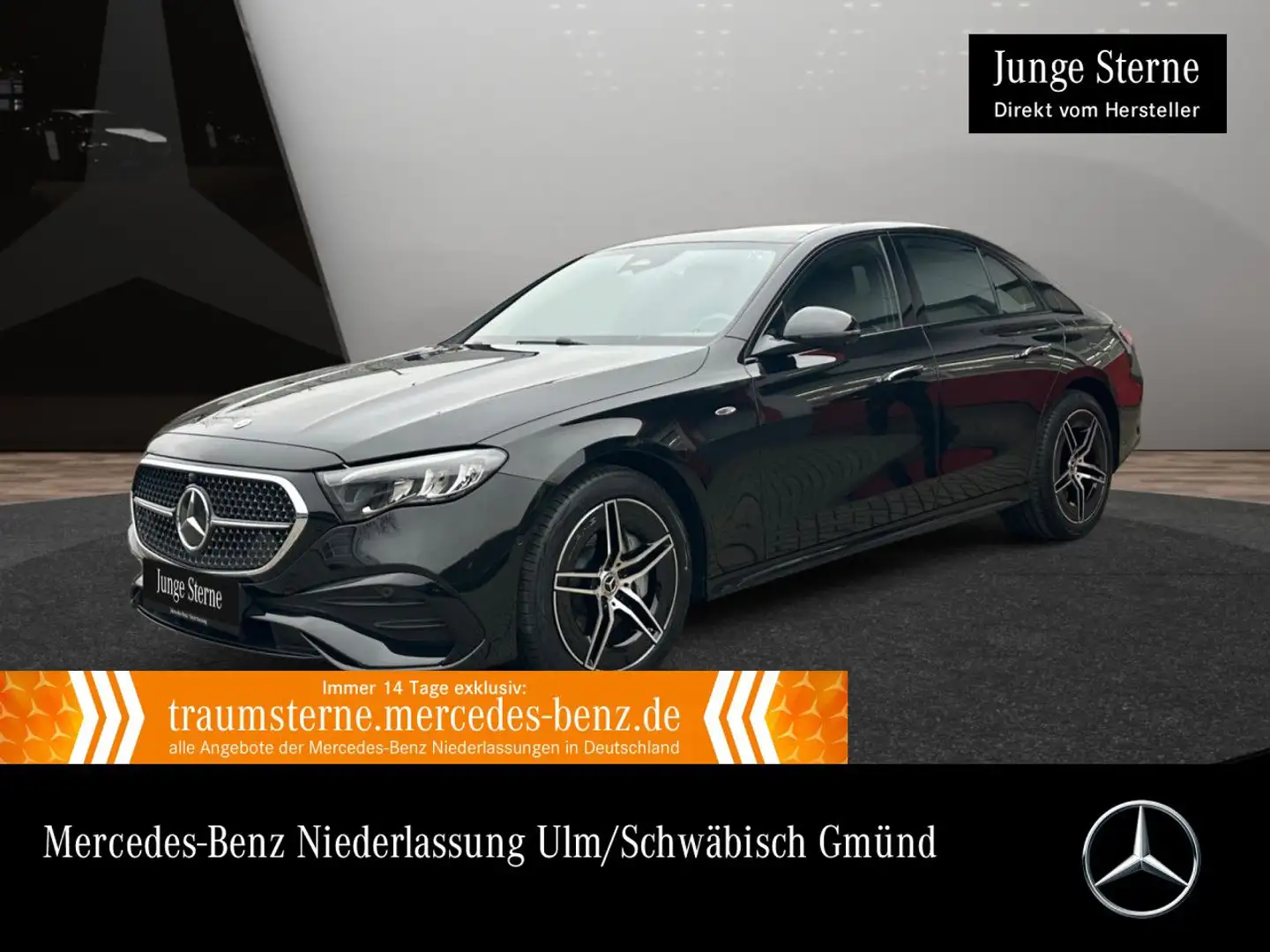Mercedes-Benz E 300 e Hybrid AMG 360° Pano Distr. LED Night PTS Schwarz - 1