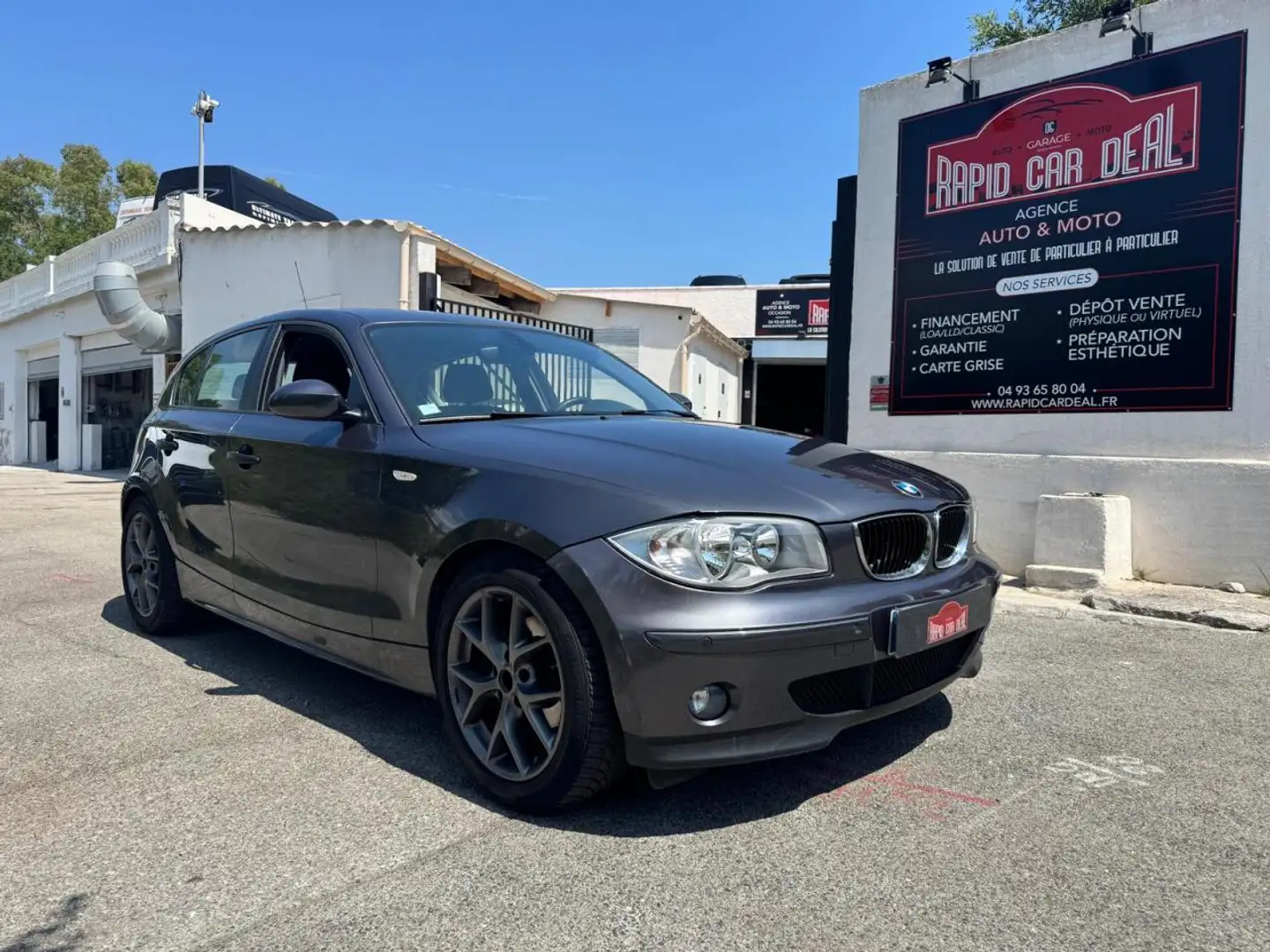 BMW 118 118i - BVA Steptronic  BERLINE E87 Confort Gris - 1
