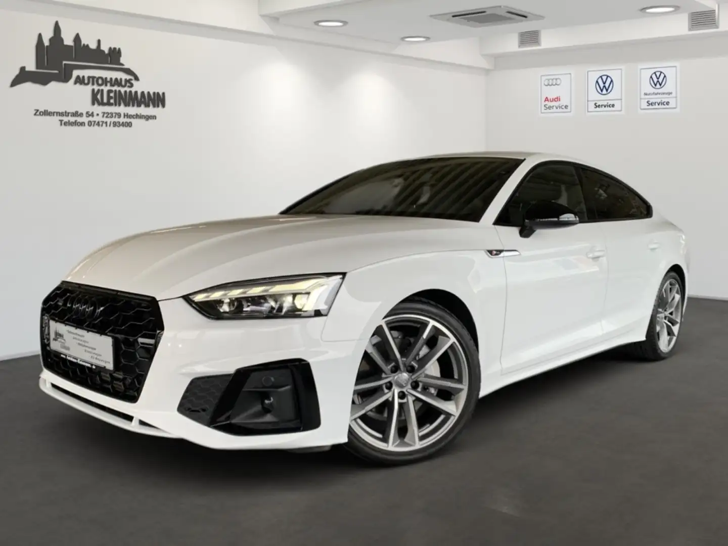 Audi A5 quattro S line 2.0 EU6d Sportback 40 TFSI quattro, Blanc - 1