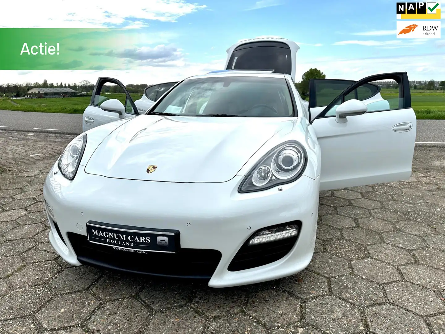 Porsche Panamera 3.0 Platinum Automaat Opendak/Panorama Xenon Beige Wit - 1