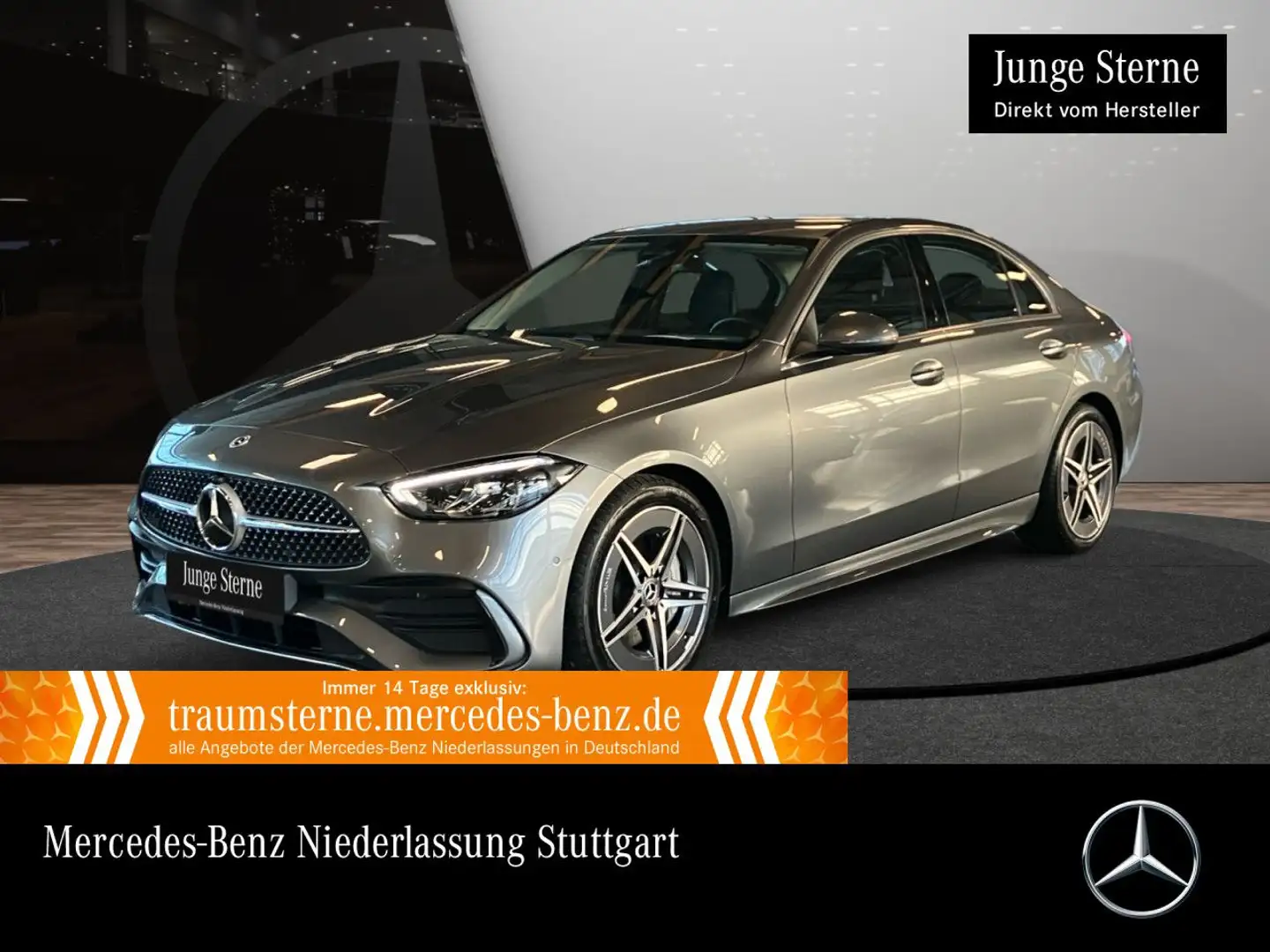 Mercedes-Benz C 200 d AMG+LED+KAMERA+TOTW+KEYLESS+9G Grau - 1