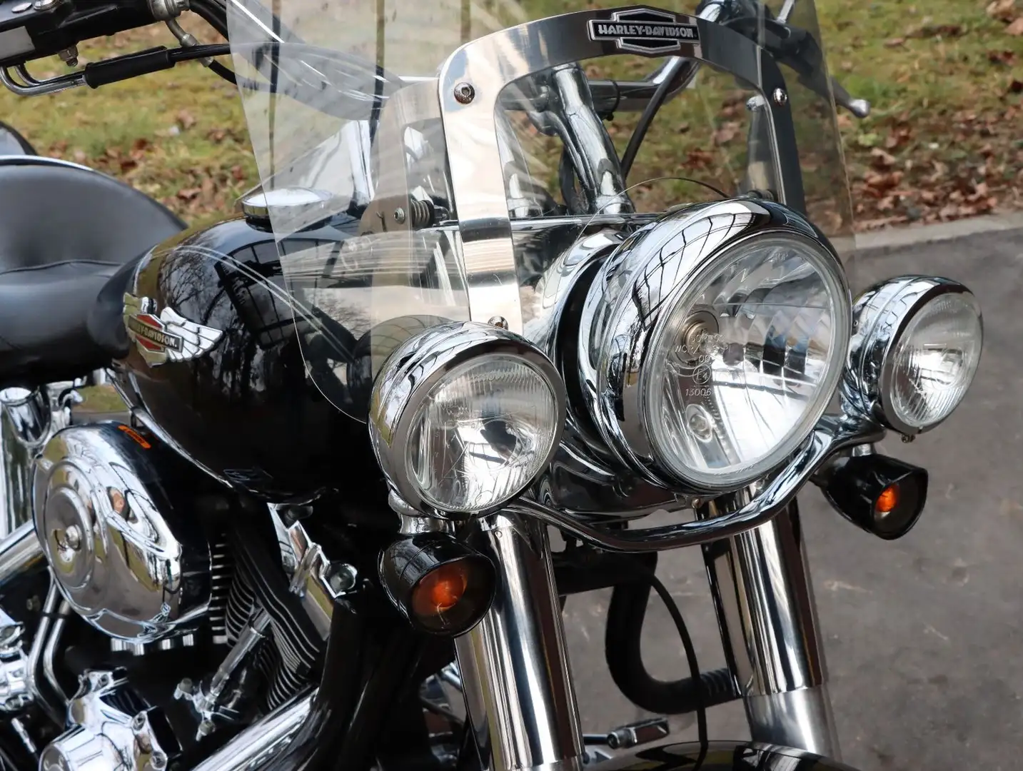 Harley-Davidson Deluxe FLSTN Softail Deluxe|Ledertaschen möglich Fekete - 2
