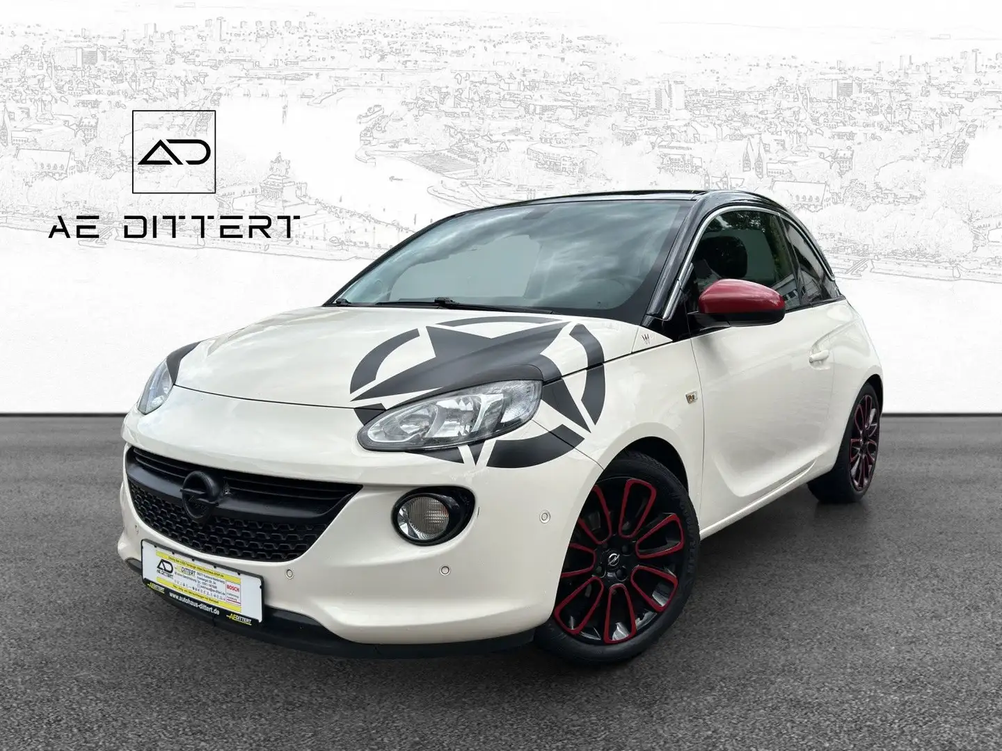 Opel Adam Jam ecoFlex ++SHZ+Sternh.+PP++ Wit - 1