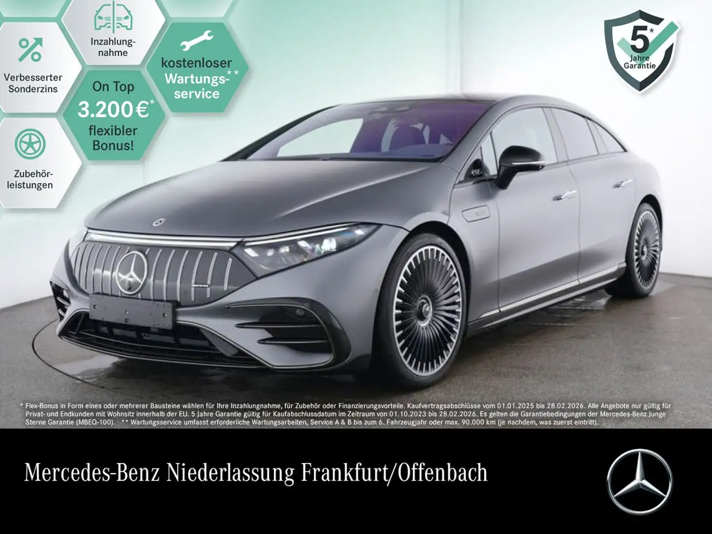 Mercedes-Benz EQS 53 AMG 4M Keramik Carbon Driversp Fahrass 360° Grau - 1