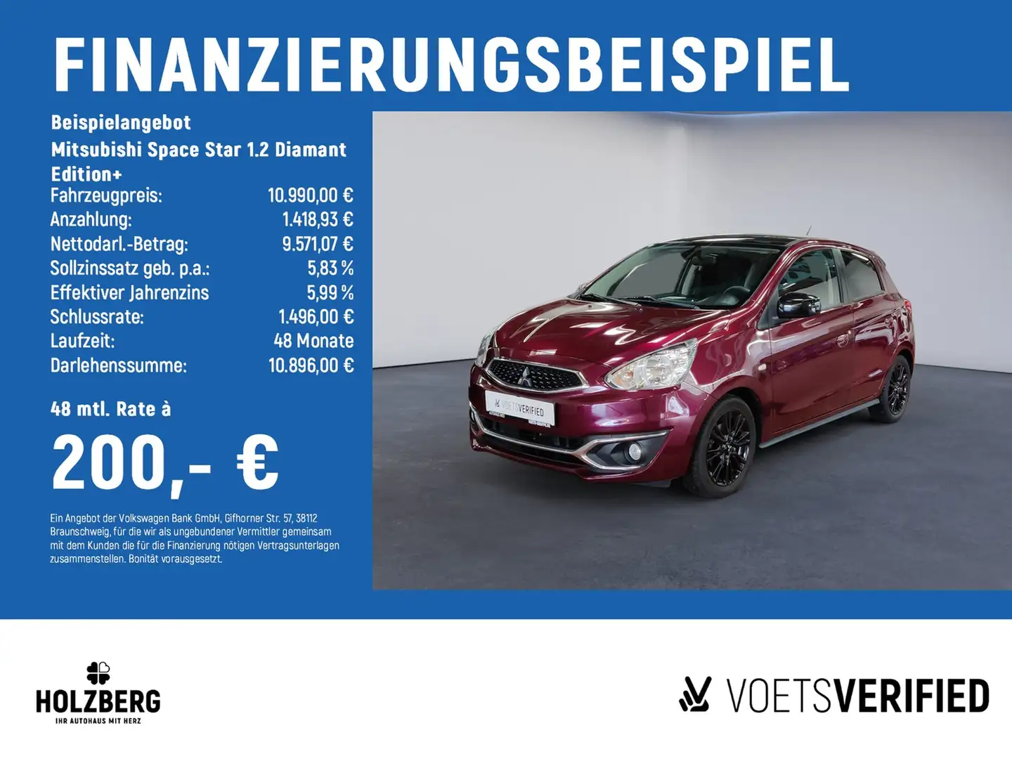 Mitsubishi Space Star 1.2 Diamant Edition+ KLIMA+ALU+GJR Violet - 2