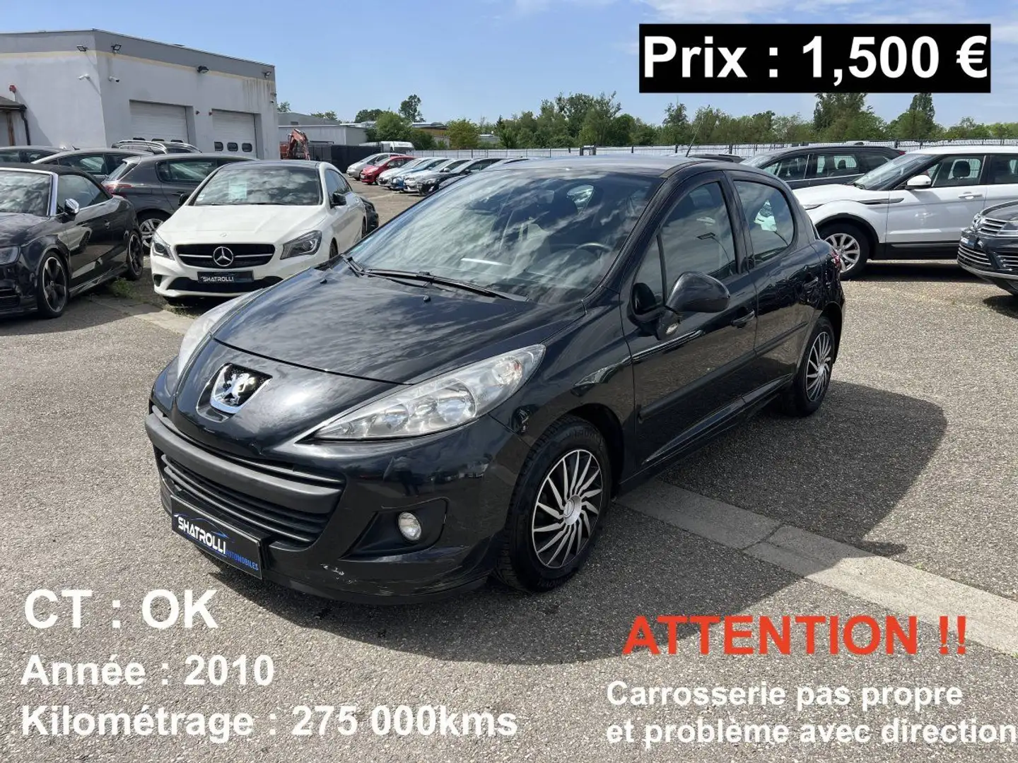 Peugeot 207 Lot De 6 Voitures A Vendre Dans L'état En Roulant Negro - 2