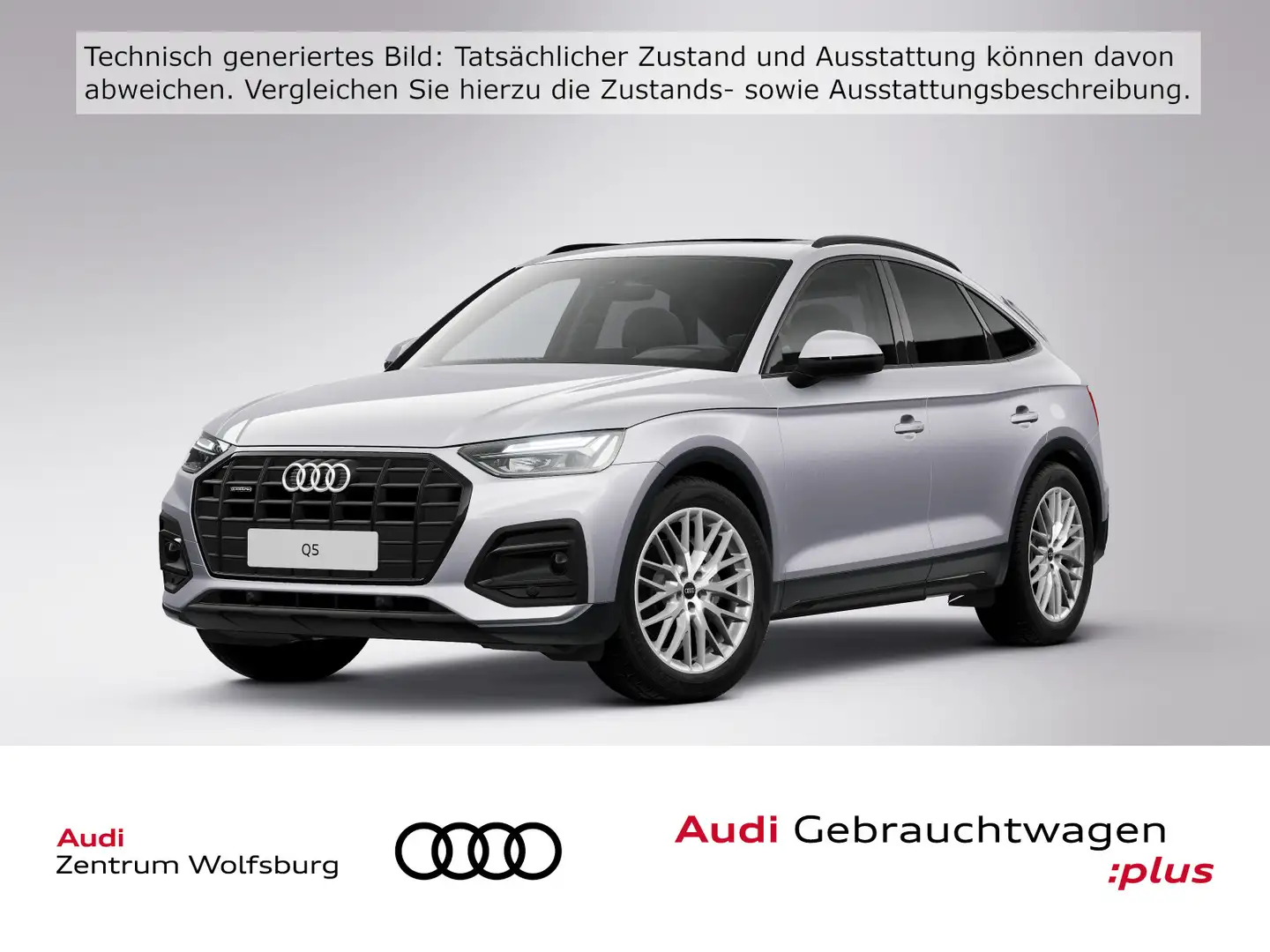 Audi Q5 45 TFSI S-tronic quattro advanced A Silber - 1