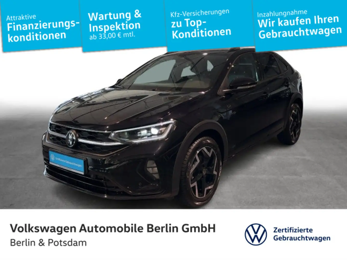 Volkswagen Taigo 1.5TSI DSG R-Line NAVI AHK LED KAMERA Schwarz - 1