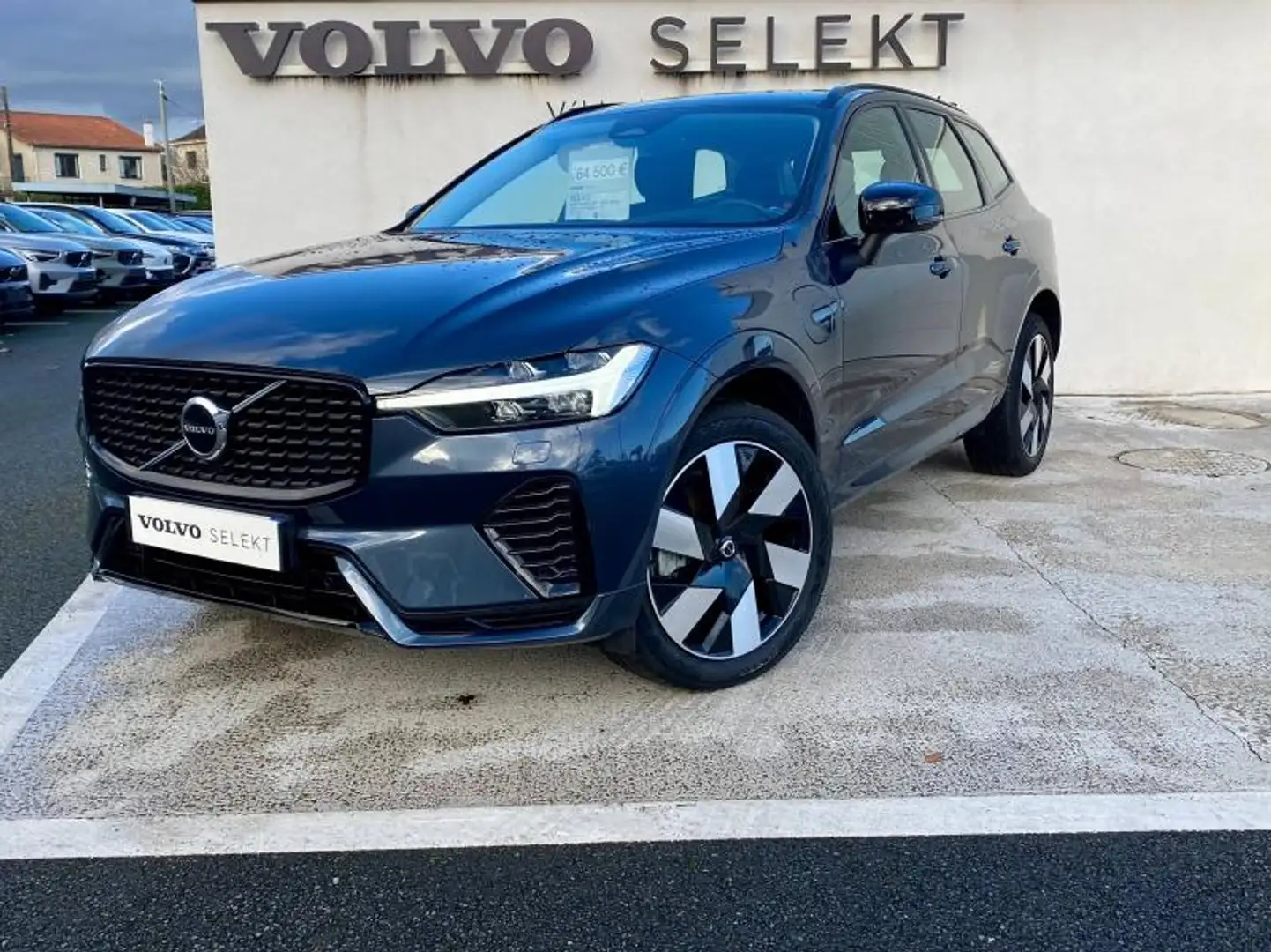 Volvo XC60 T6 AWD 253 + 145ch Utimate Style Dark Geartronic Bleu - 1