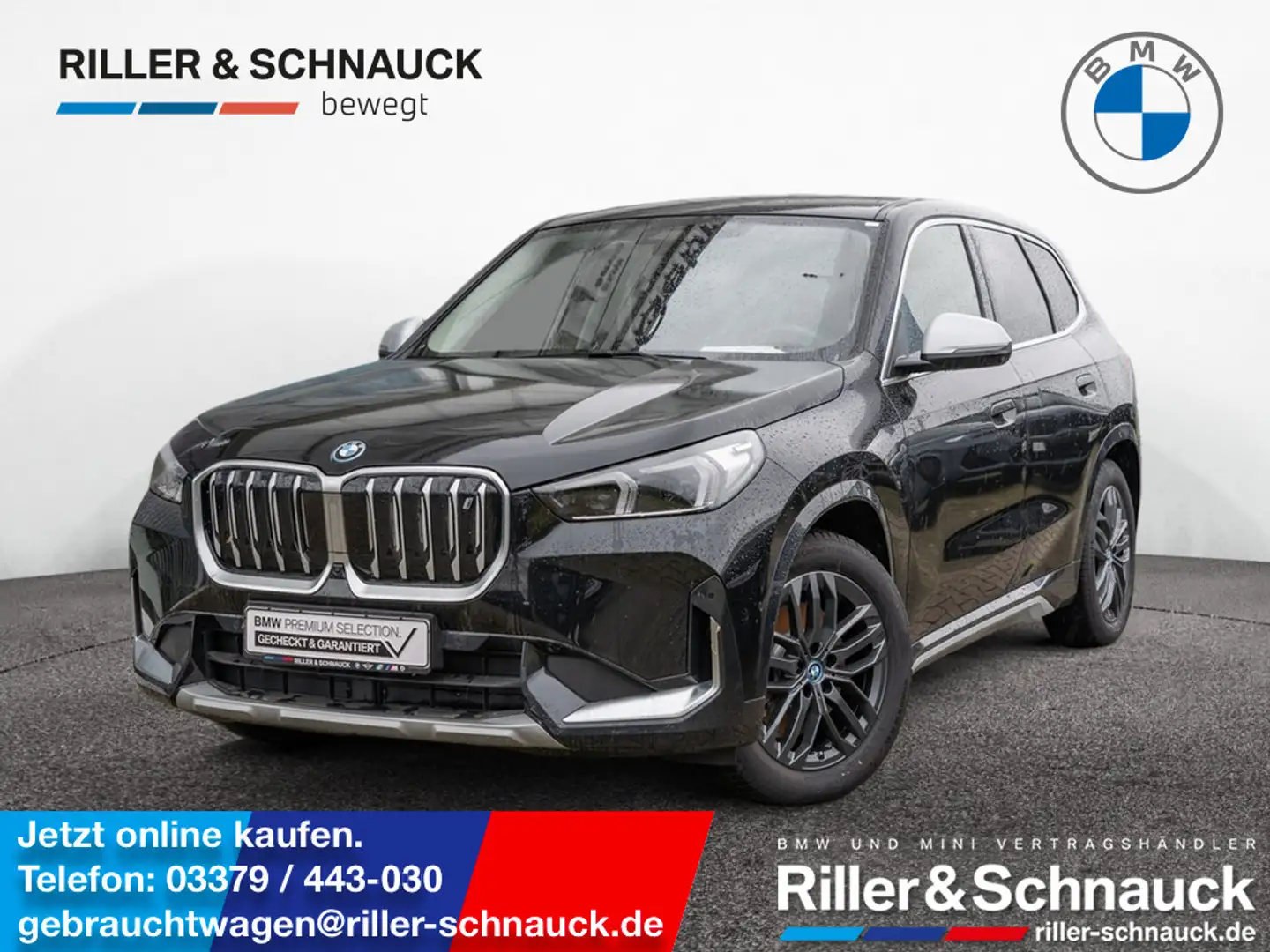 BMW iX1 xDrive 30 X-Line SHZ AHK ACC HUD LED 360° Schwarz - 1