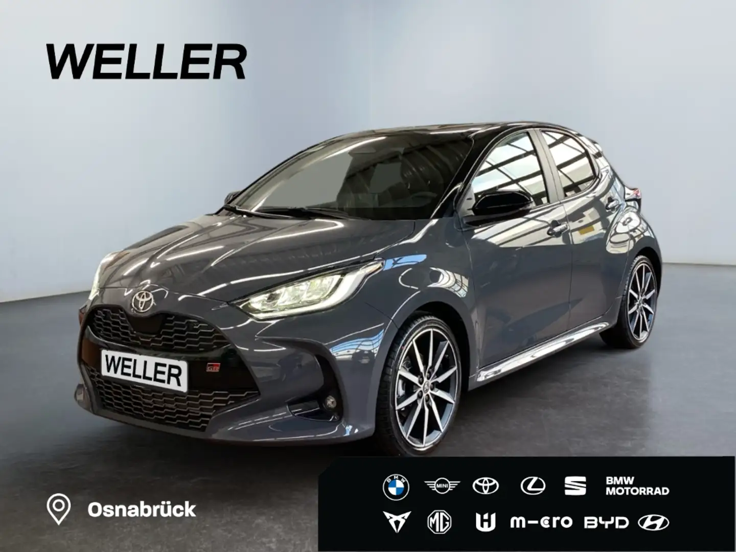 Toyota Yaris Hybrid 130 1.5 VVT-i GR SPORT *HUD*CAM*SHZ* Grau - 1