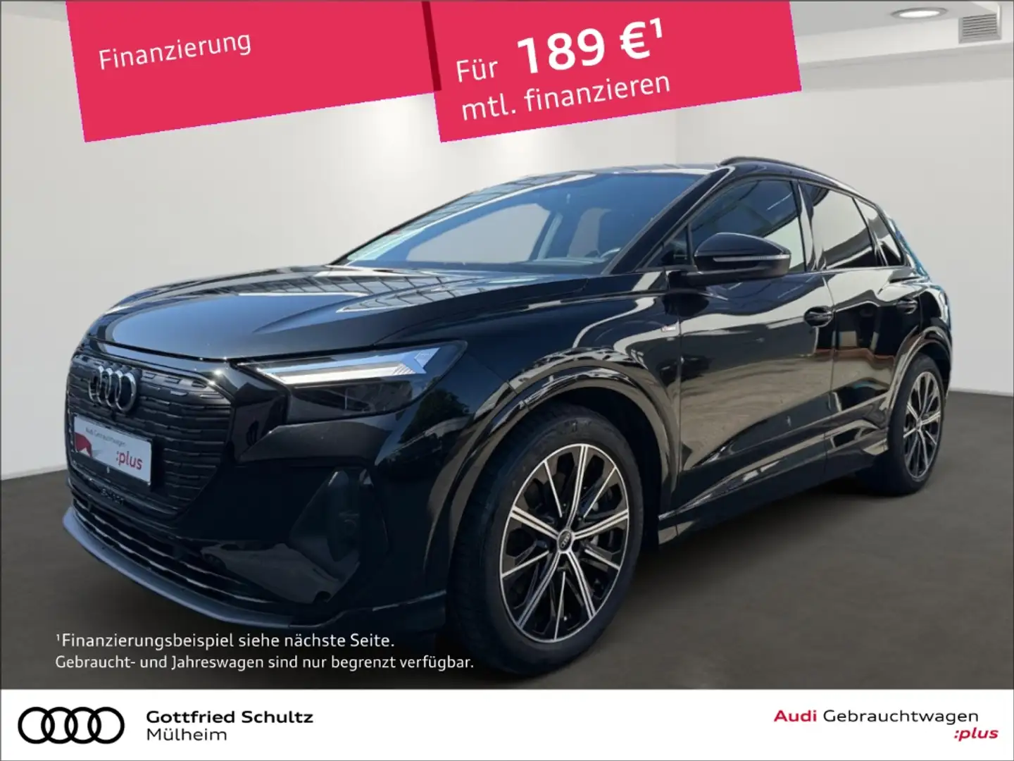 Audi Q4 e-tron quattro KAMERA PANO LED LEDER S-Line HUD SHZ APPLE Noir - 1