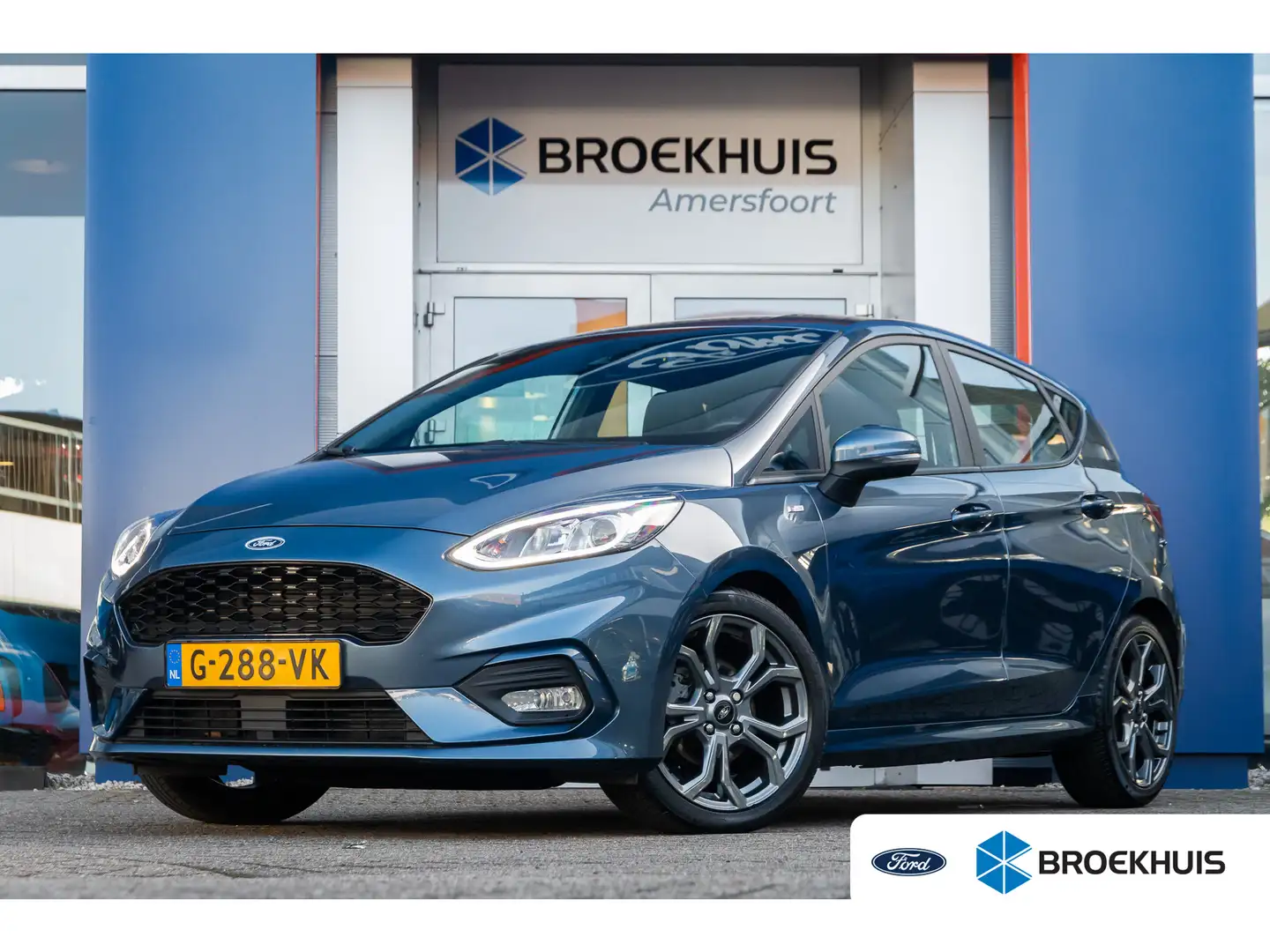 Ford Fiesta 1.0 EcoBoost ST-Line | Airco (automatisch) | Apple Blau - 1