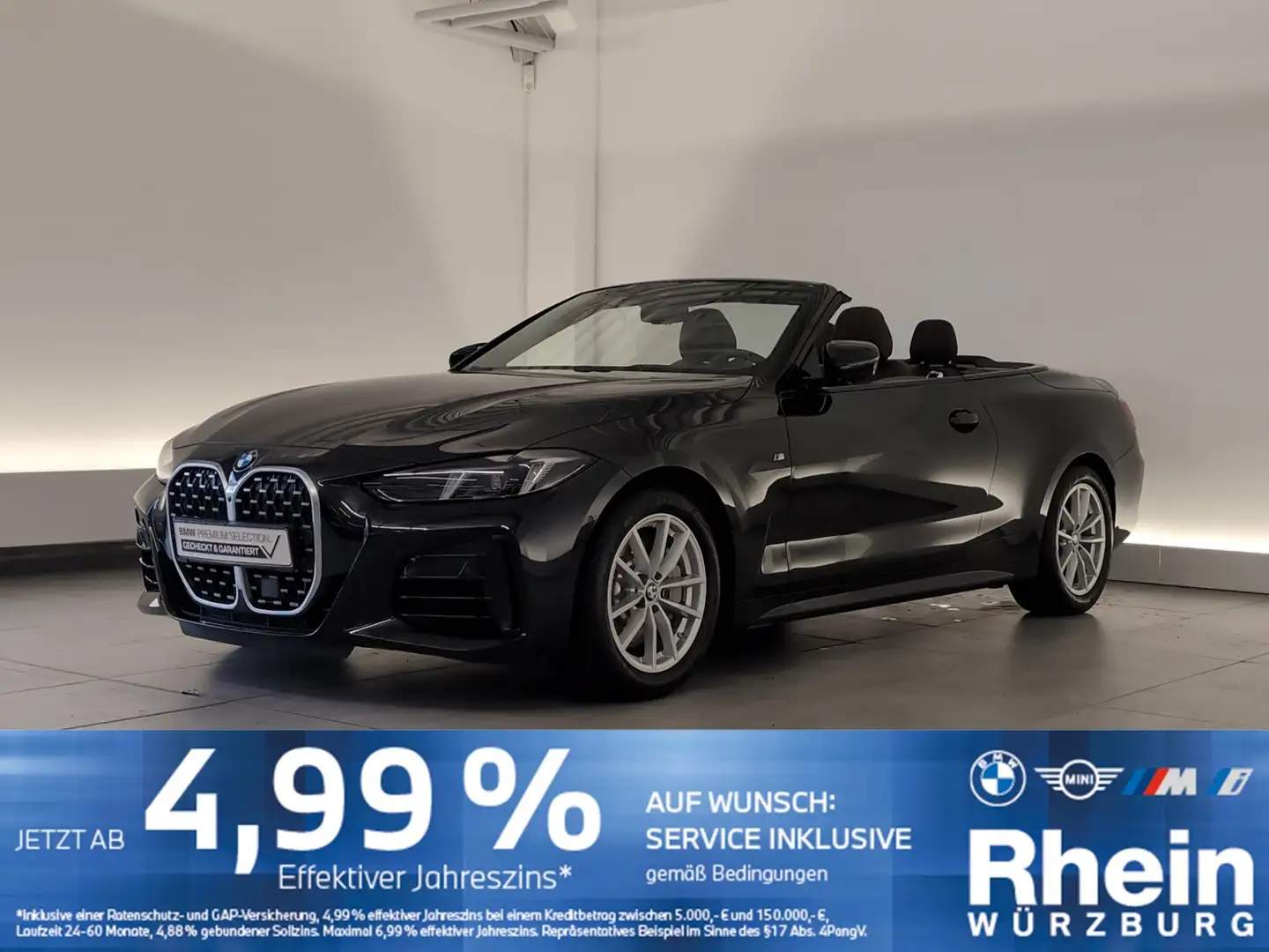BMW 430 i xDrive Cabrio M Sportpaket HiFi/DAB/SHZ HiFi/DAB Schwarz - 1