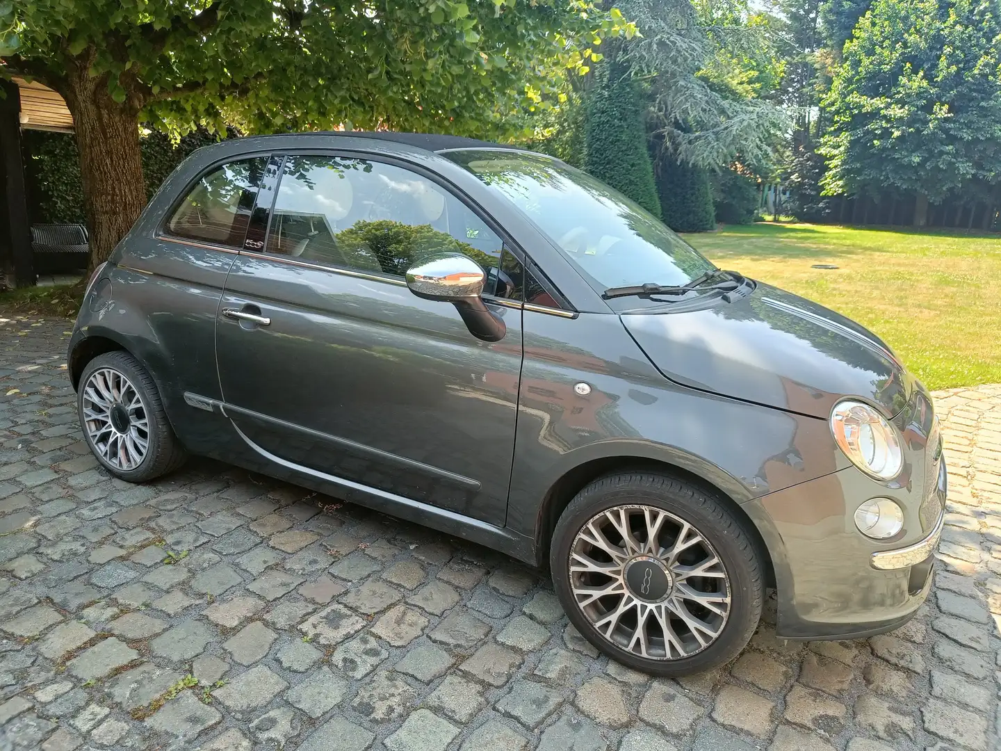 Fiat 500C 500 C 1.2 Lounge Gris - 2