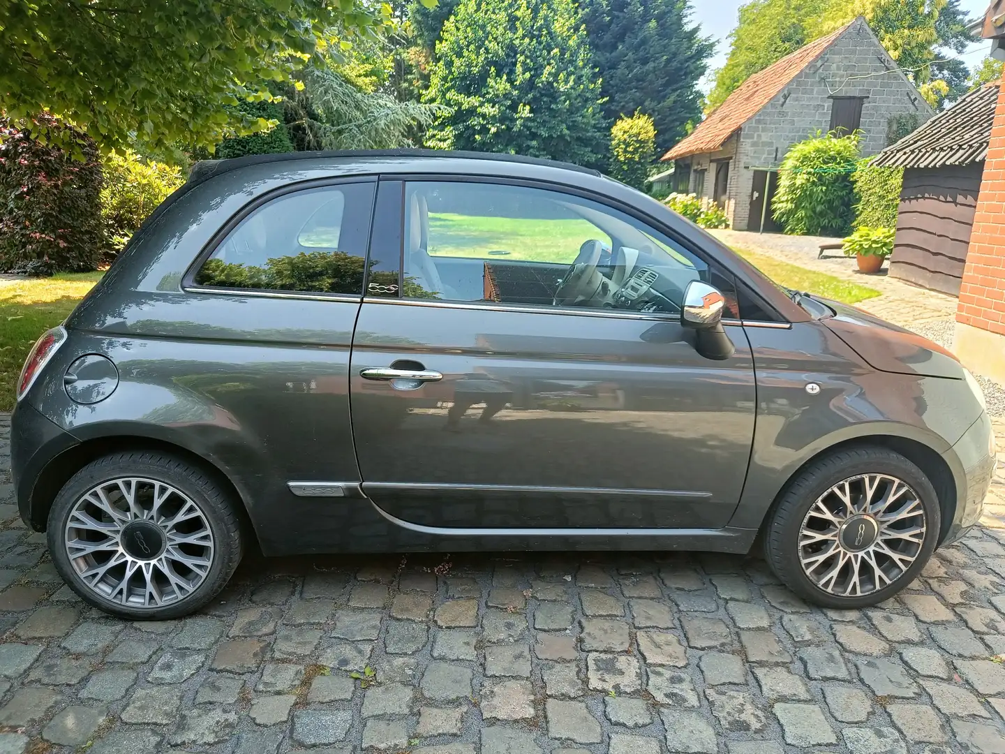 Fiat 500C 500 C 1.2 Lounge Gris - 1