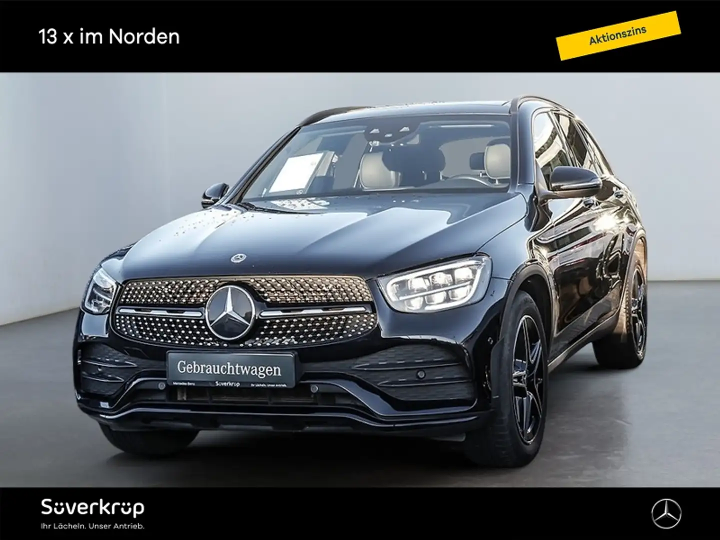 Mercedes-Benz GLC 220 d 4M AMG NIGHT AHK KAMERA PANO SPUR PDC Schwarz - 1