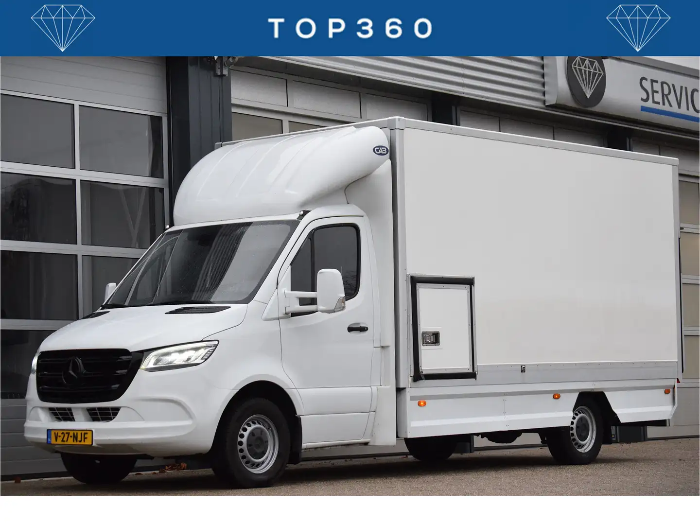 Mercedes-Benz Sprinter 319 3.0 V6 Meubelbak 6 cilinder | LED | El. Stoele Blanc - 1