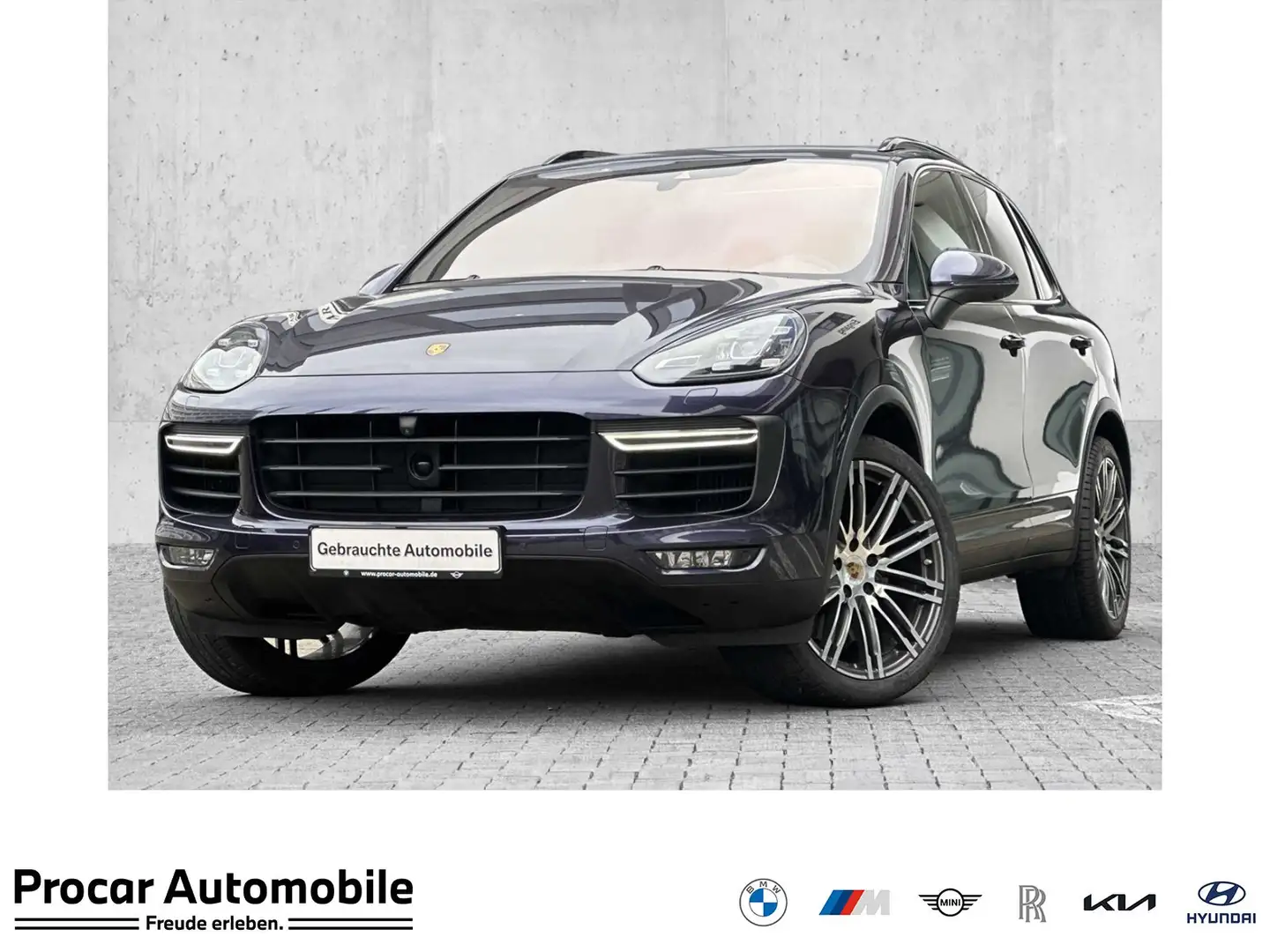 Porsche Cayenne Turbo Pano Burmester Sport Chrono Luft. Paars - 1