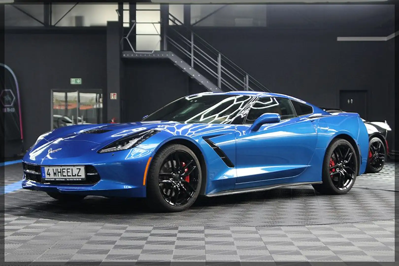 Corvette C7 6.2 V8 AT8 Z51 Stingray Coupe 3LT Bleu - 2