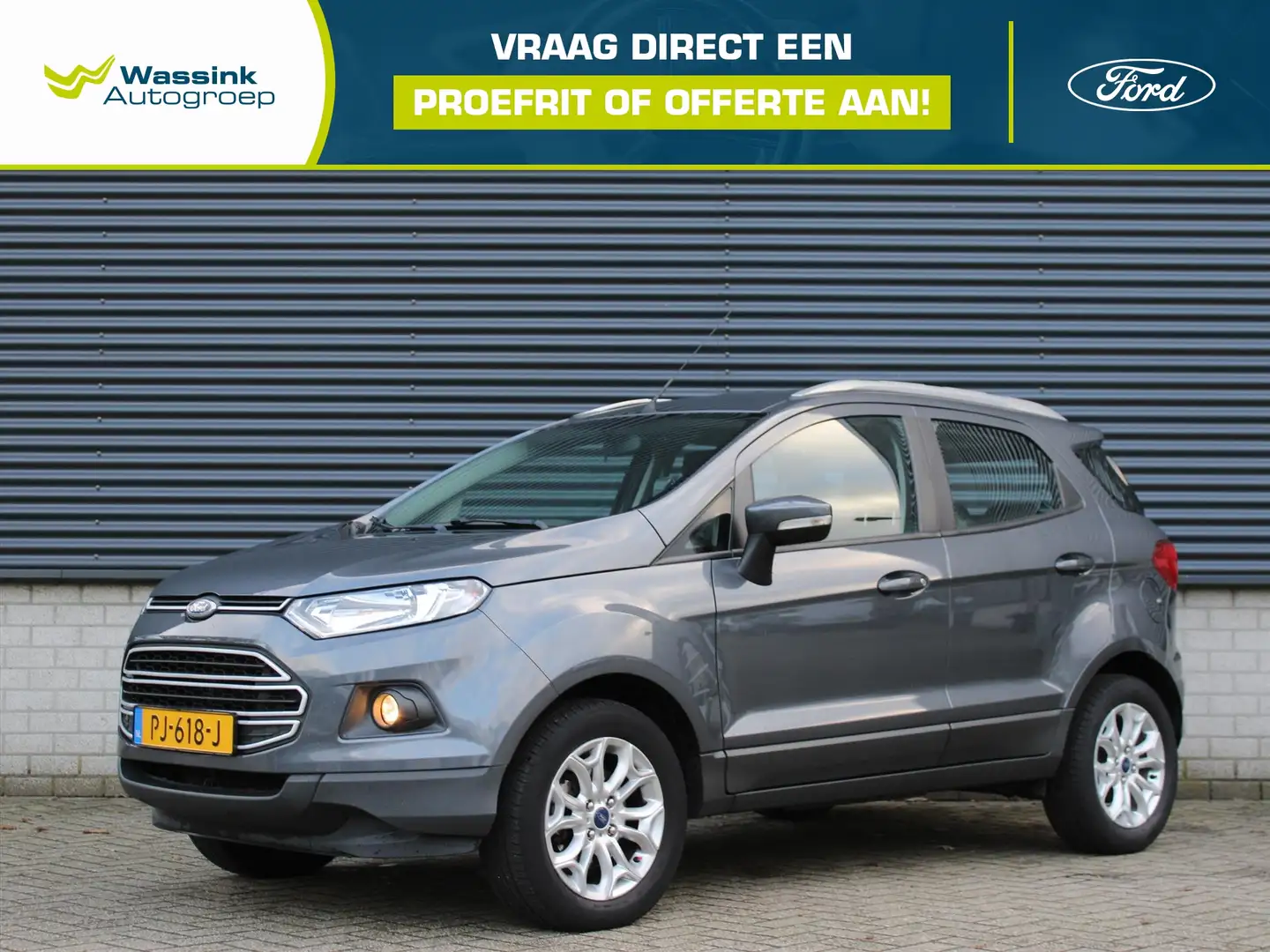Ford EcoSport 1.0 EcoBoost 125pk Trend | Parkeersensoren achter Grigio - 1