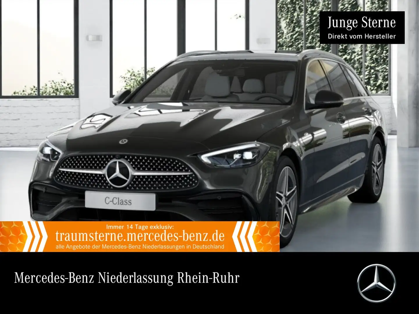Mercedes-Benz C 300 e T AMG+PANO+360+AHK+LED+BURMESTER+SITZKLIMA Grau - 1